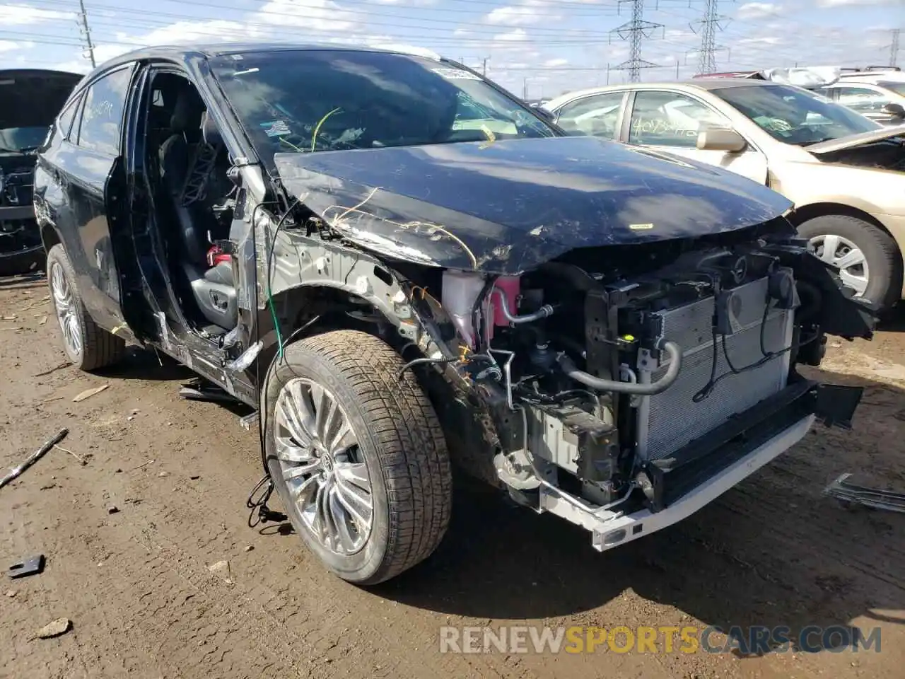 1 Photograph of a damaged car JTEAAAAH4MJ009484 TOYOTA VENZA 2021