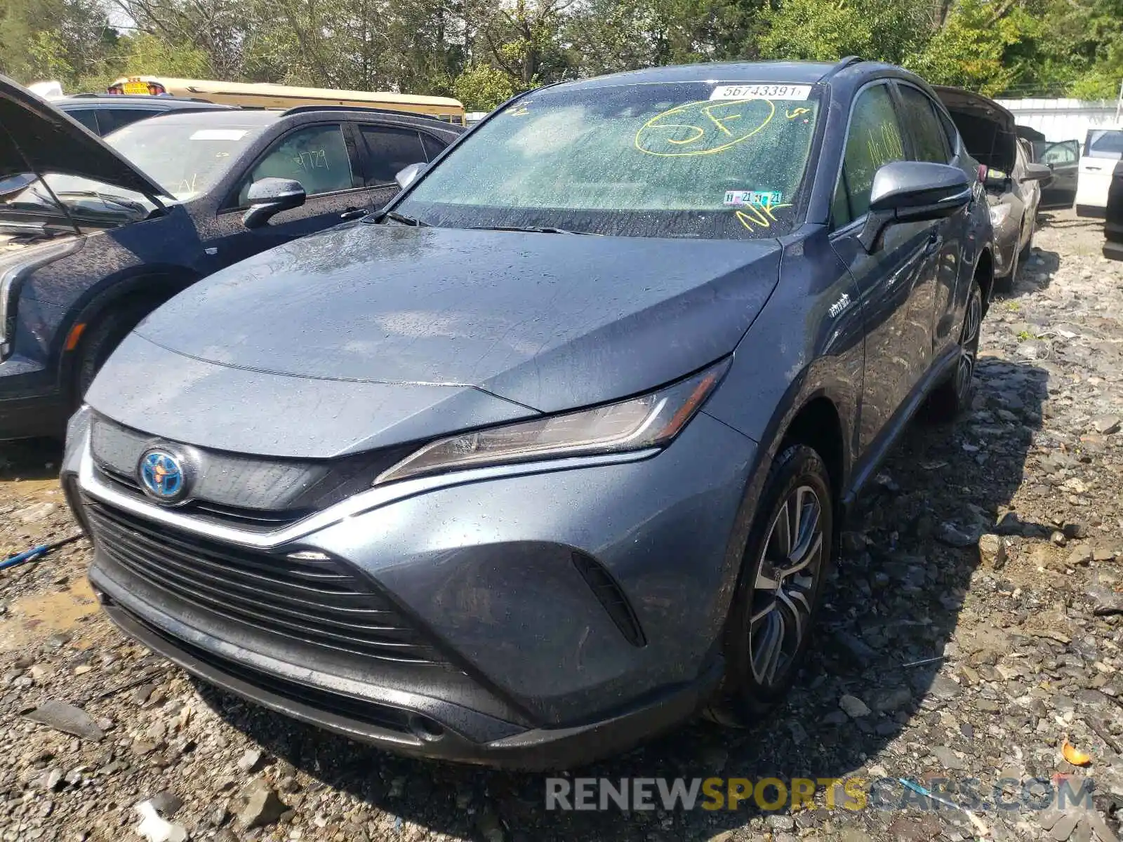 2 Photograph of a damaged car JTEAAAAH4MJ010621 TOYOTA VENZA 2021