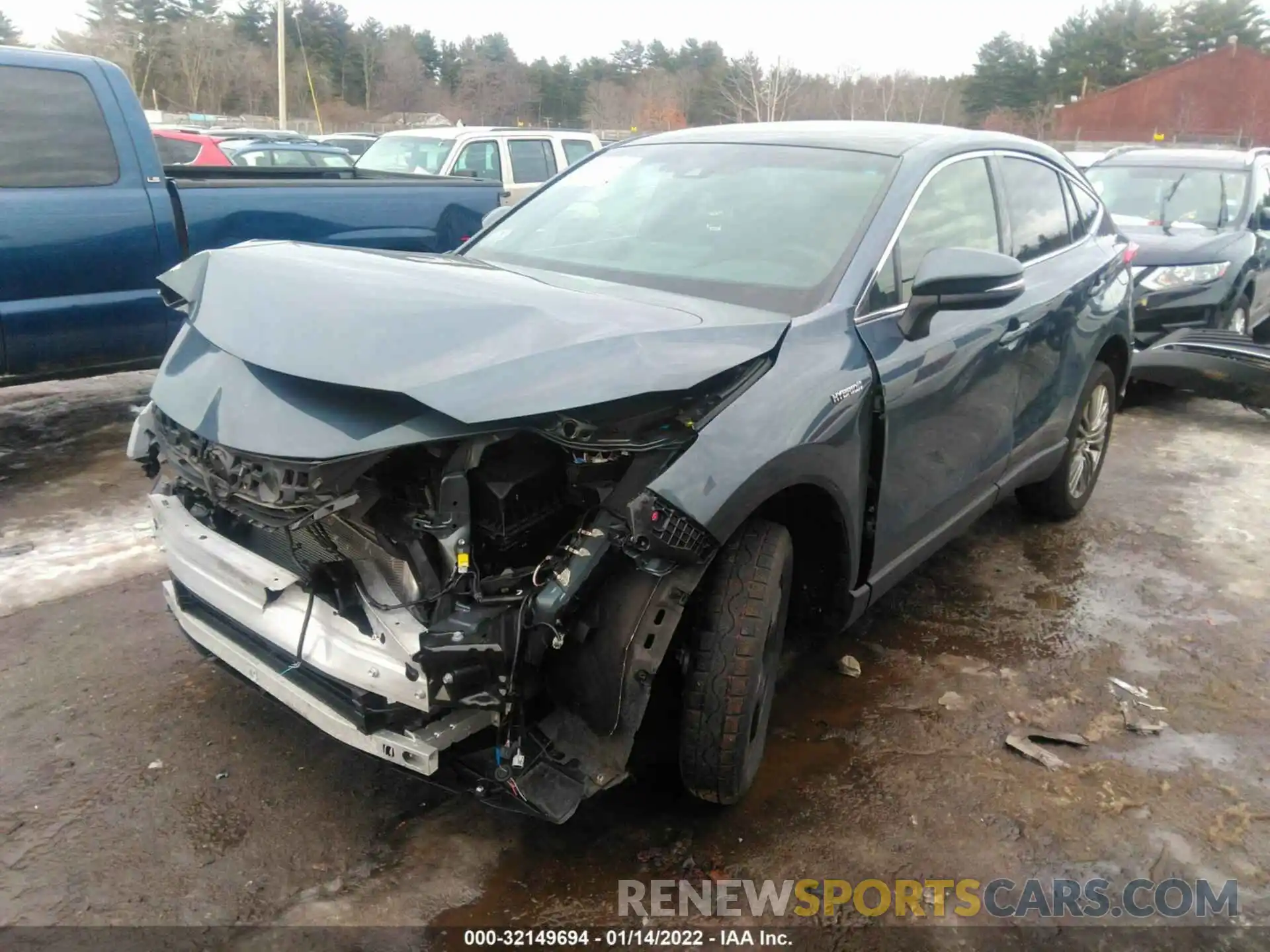 2 Photograph of a damaged car JTEAAAAH4MJ016063 TOYOTA VENZA 2021