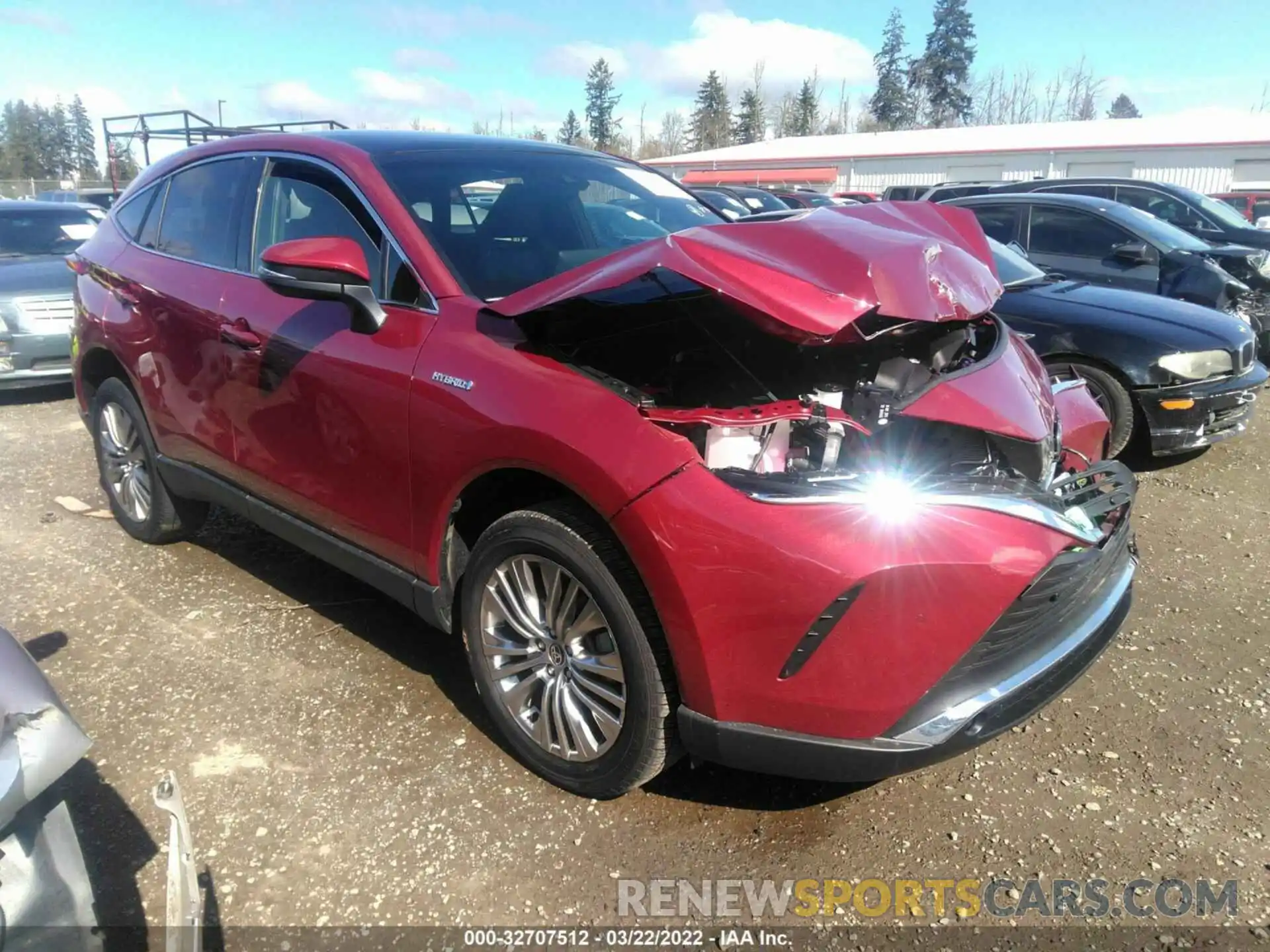 1 Photograph of a damaged car JTEAAAAH4MJ017990 TOYOTA VENZA 2021