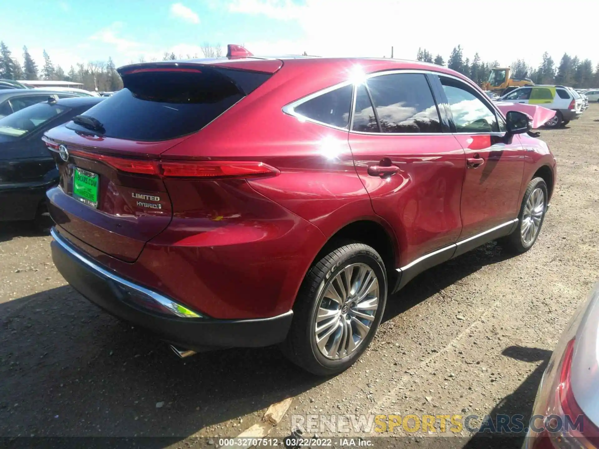 4 Фотография поврежденного автомобиля JTEAAAAH4MJ017990 TOYOTA VENZA 2021