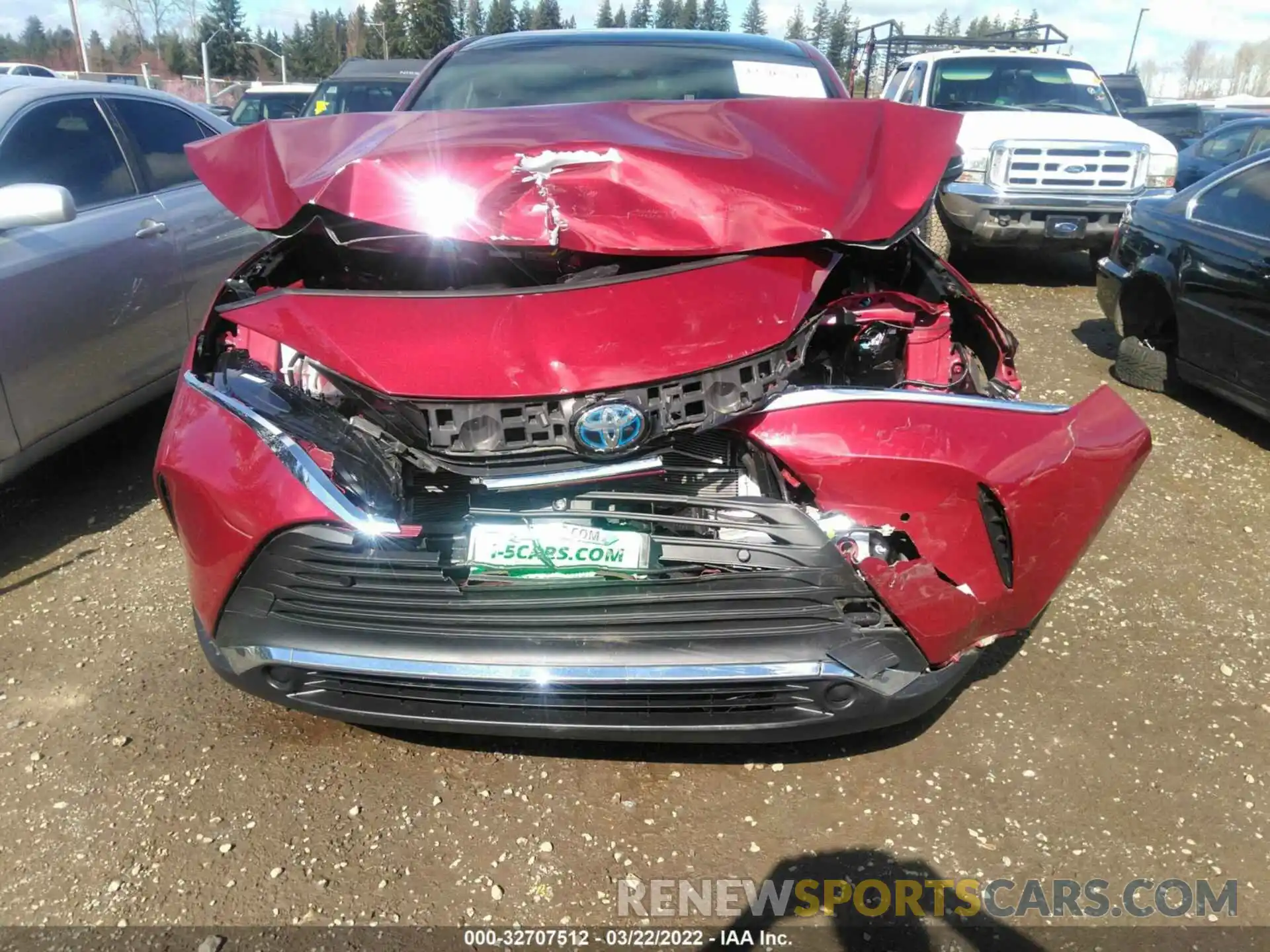 6 Photograph of a damaged car JTEAAAAH4MJ017990 TOYOTA VENZA 2021