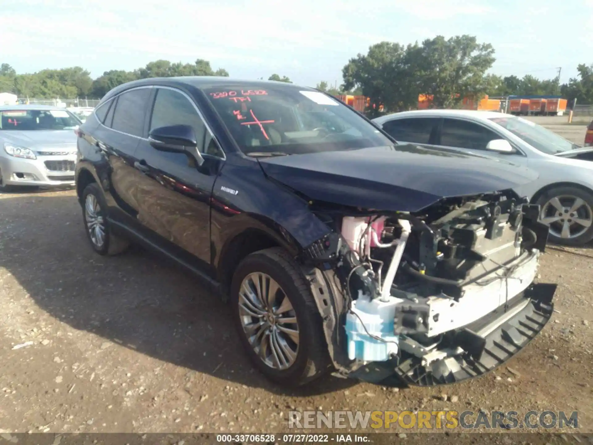 1 Photograph of a damaged car JTEAAAAH4MJ022171 TOYOTA VENZA 2021