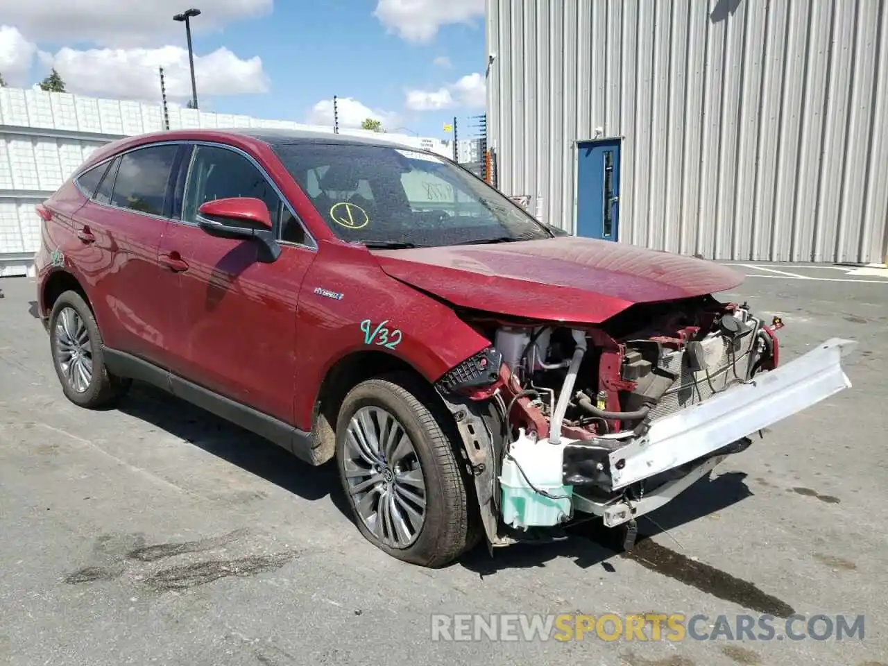 1 Photograph of a damaged car JTEAAAAH4MJ023062 TOYOTA VENZA 2021