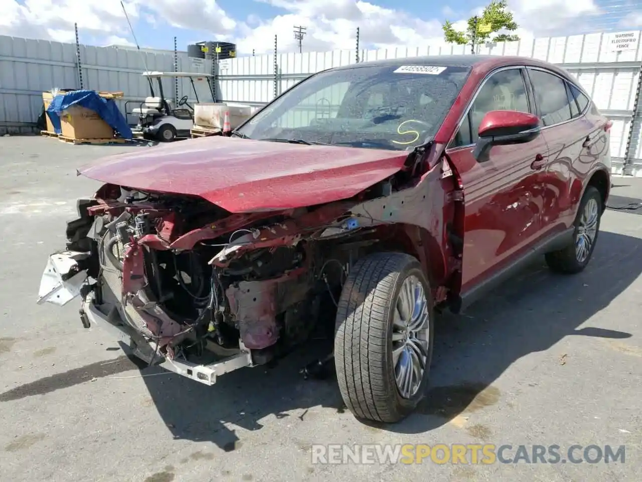 2 Photograph of a damaged car JTEAAAAH4MJ023062 TOYOTA VENZA 2021