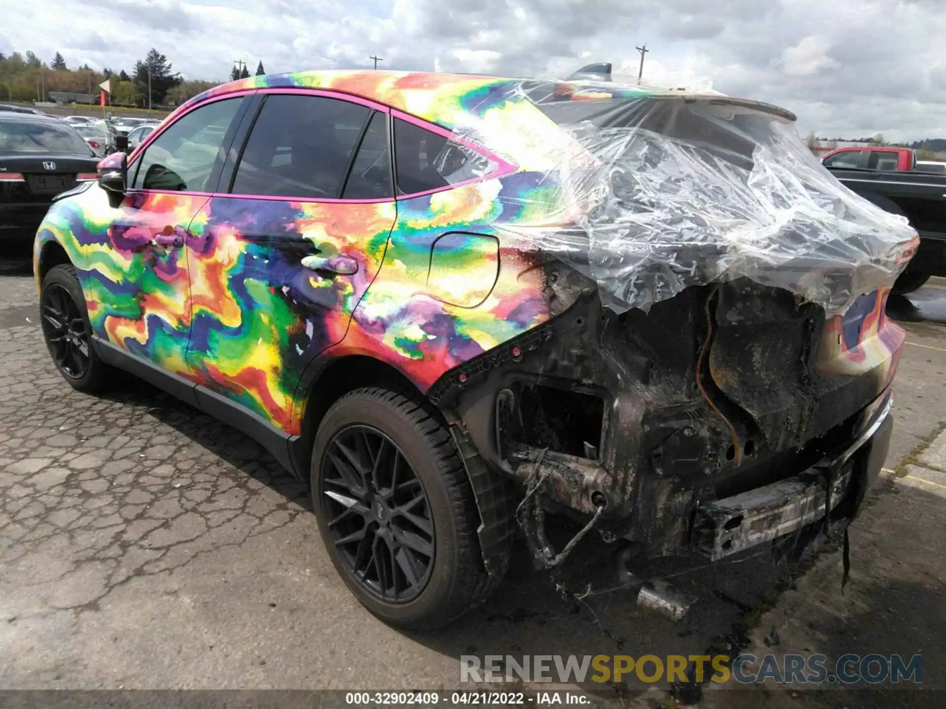 3 Photograph of a damaged car JTEAAAAH4MJ024485 TOYOTA VENZA 2021