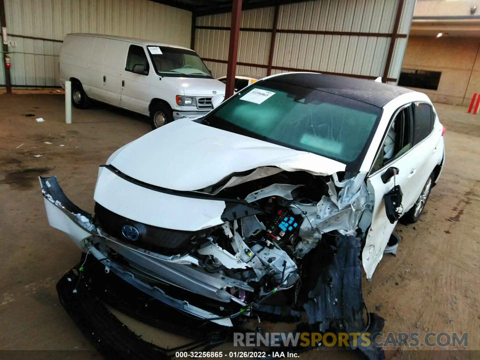 2 Photograph of a damaged car JTEAAAAH4MJ024602 TOYOTA VENZA 2021