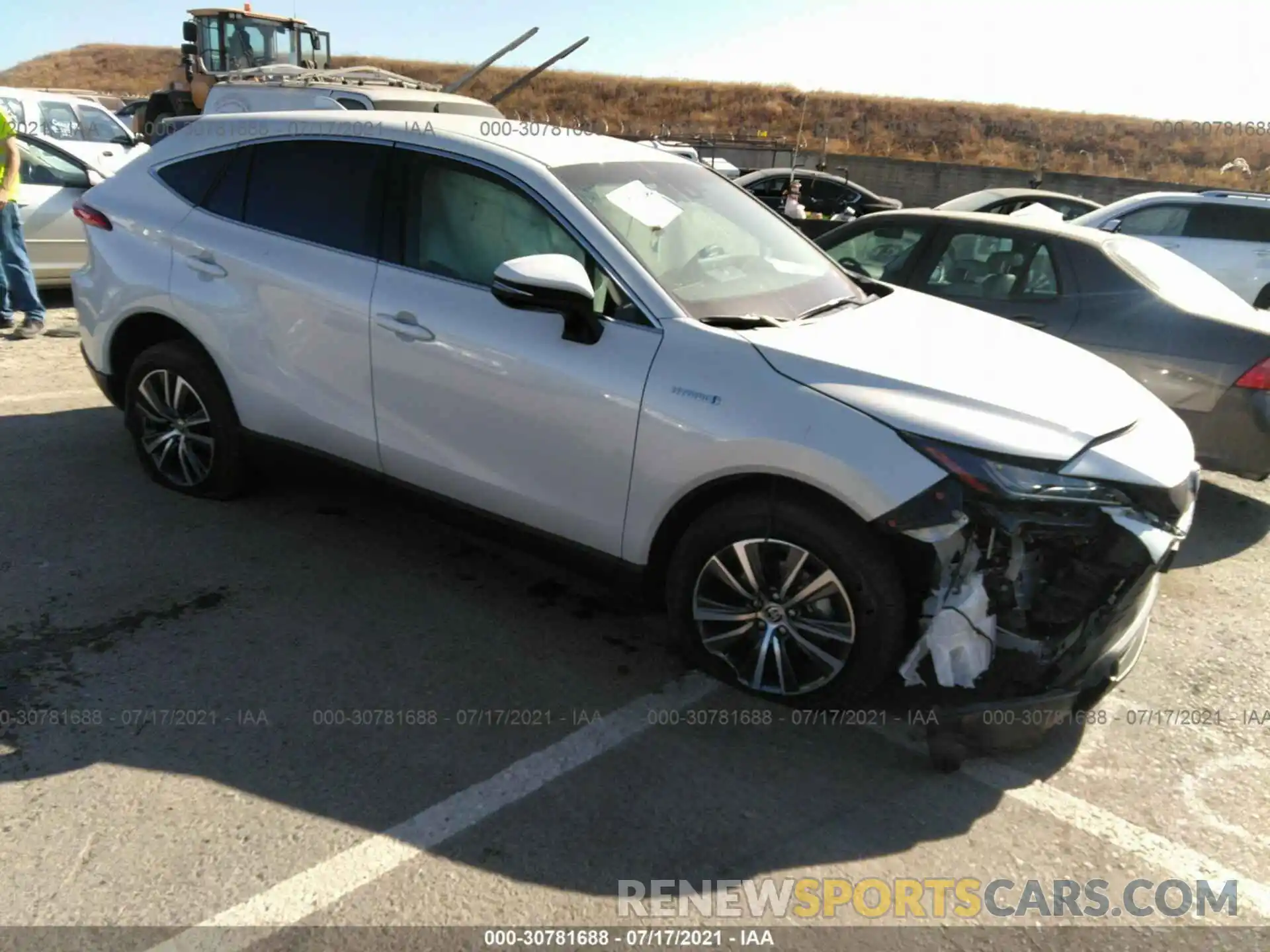 1 Photograph of a damaged car JTEAAAAH4MJ026110 TOYOTA VENZA 2021