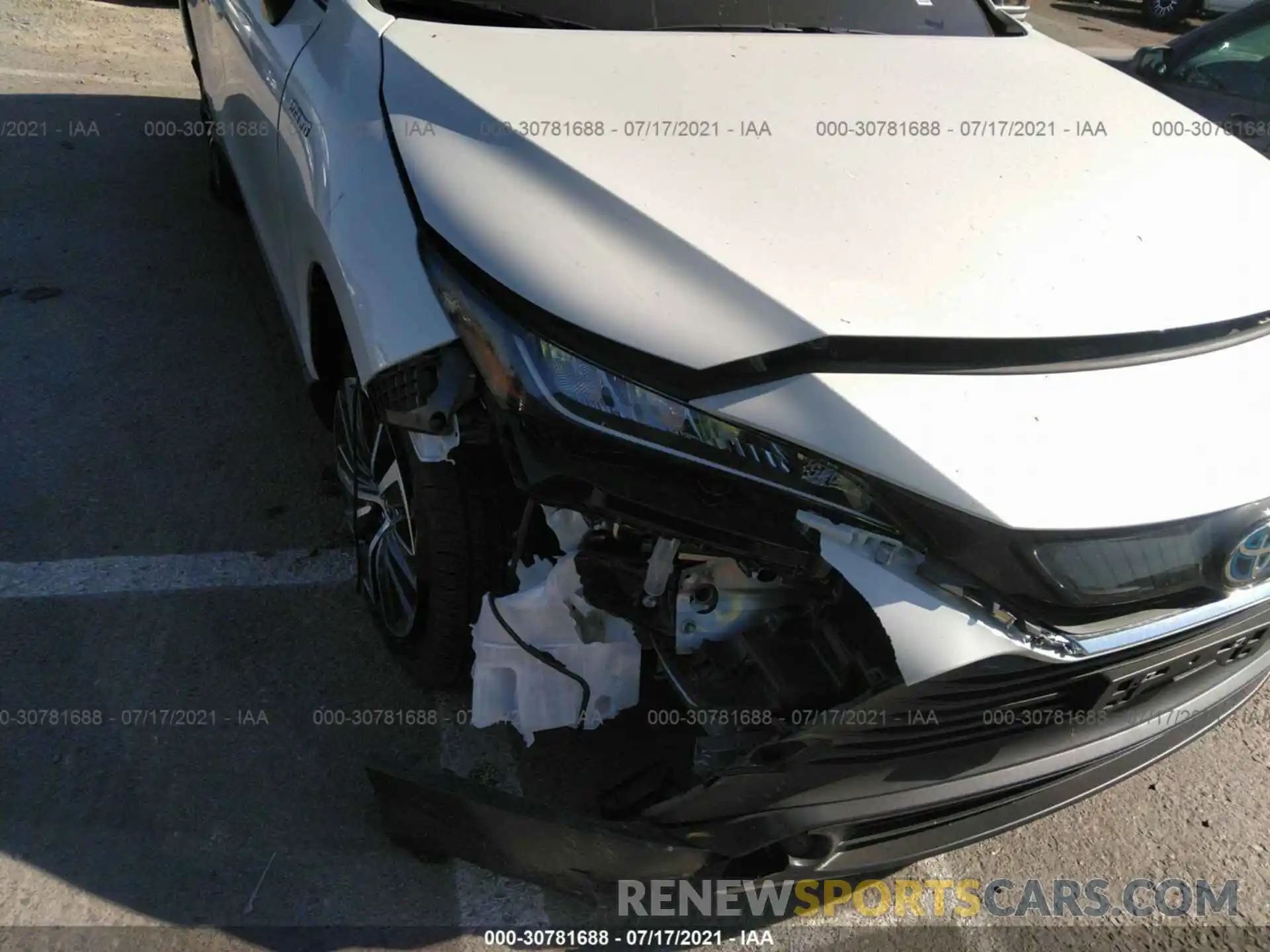 6 Photograph of a damaged car JTEAAAAH4MJ026110 TOYOTA VENZA 2021