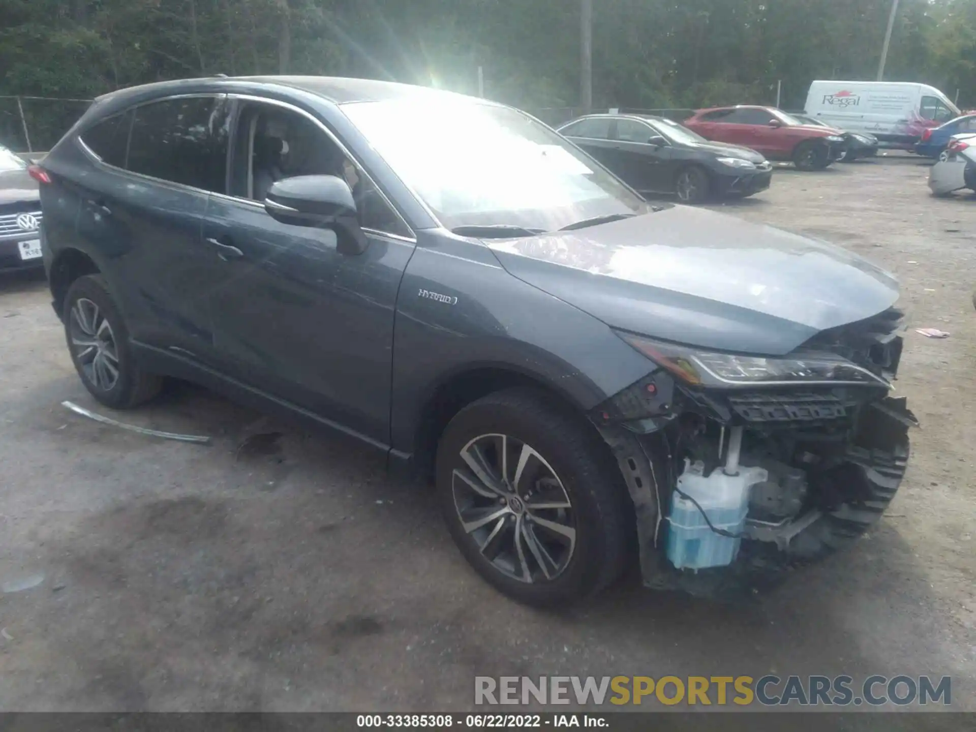 1 Photograph of a damaged car JTEAAAAH4MJ026673 TOYOTA VENZA 2021