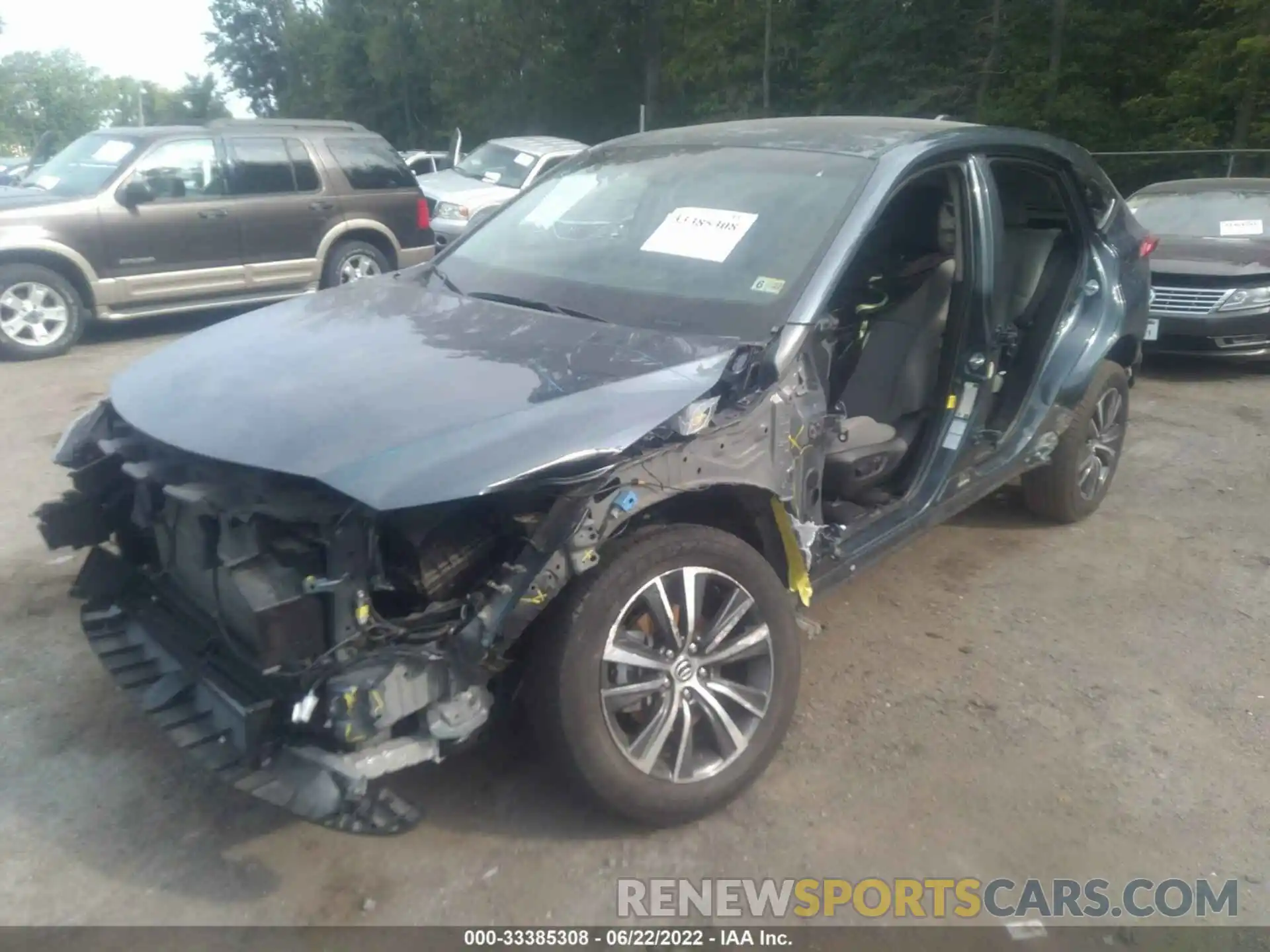 2 Photograph of a damaged car JTEAAAAH4MJ026673 TOYOTA VENZA 2021