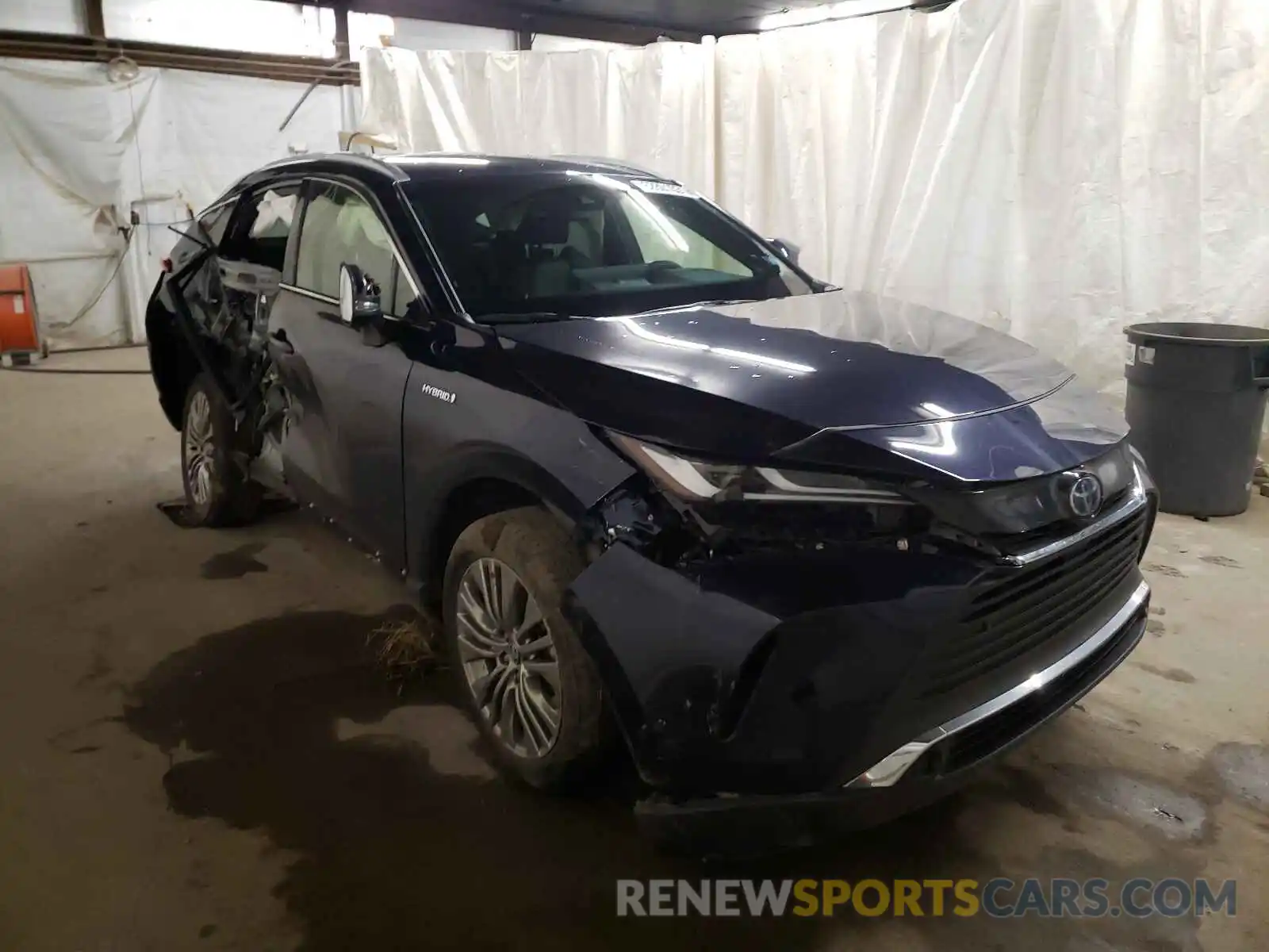 1 Photograph of a damaged car JTEAAAAH4MJ028410 TOYOTA VENZA 2021