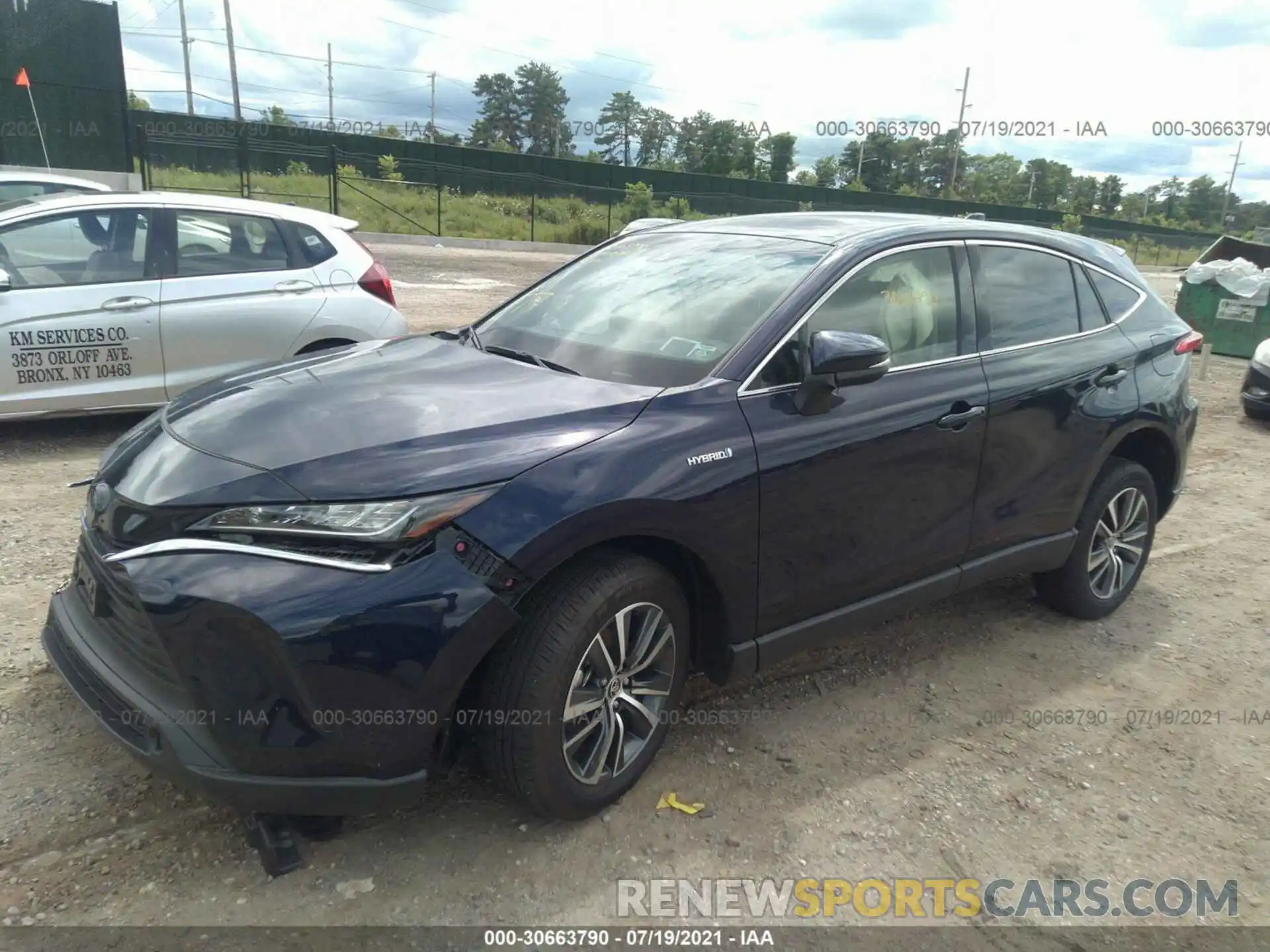 2 Photograph of a damaged car JTEAAAAH4MJ032019 TOYOTA VENZA 2021