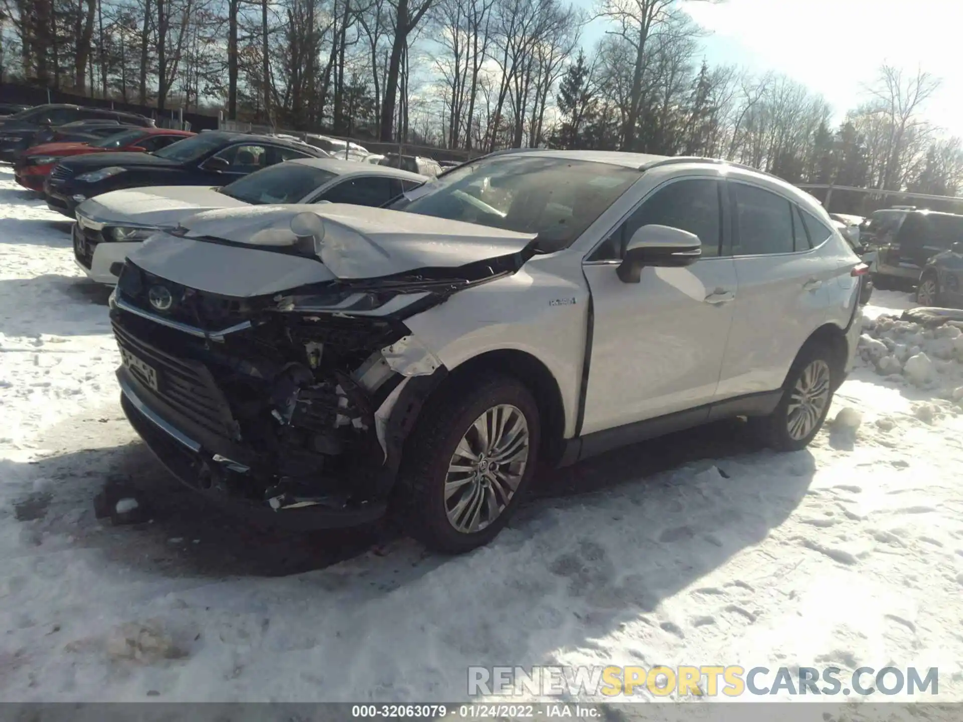 2 Photograph of a damaged car JTEAAAAH4MJ033753 TOYOTA VENZA 2021