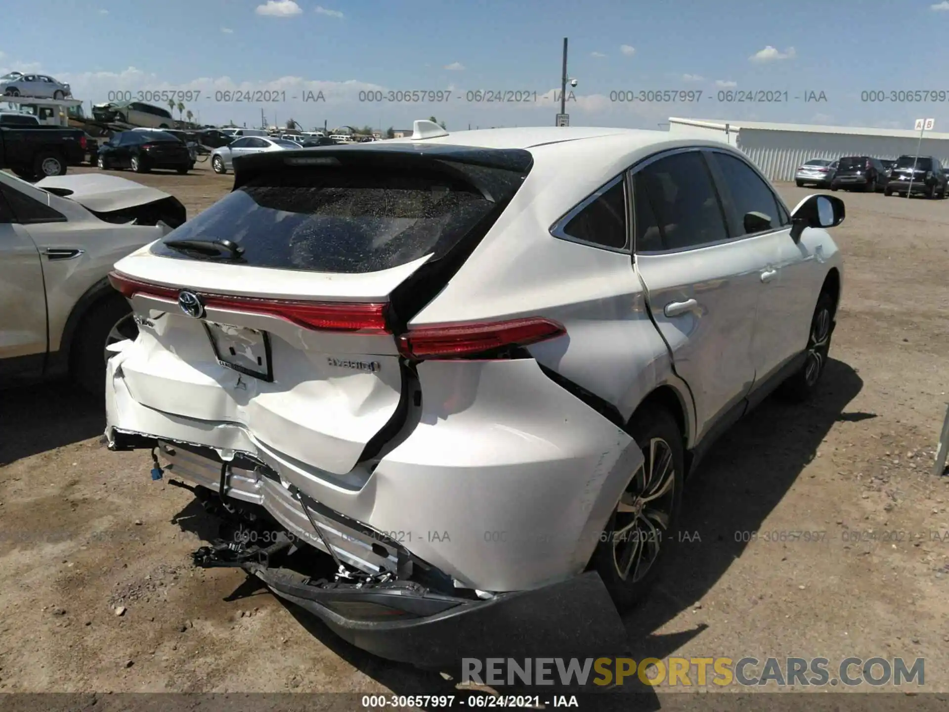 4 Photograph of a damaged car JTEAAAAH4MJ035289 TOYOTA VENZA 2021