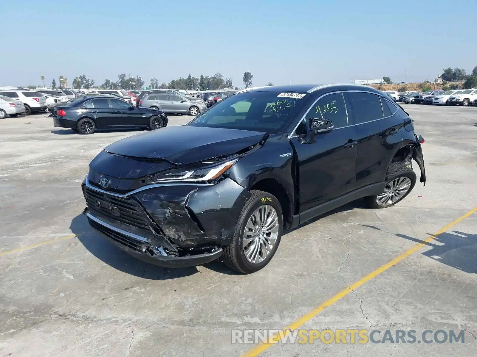 2 Photograph of a damaged car JTEAAAAH4MJ035499 TOYOTA VENZA 2021