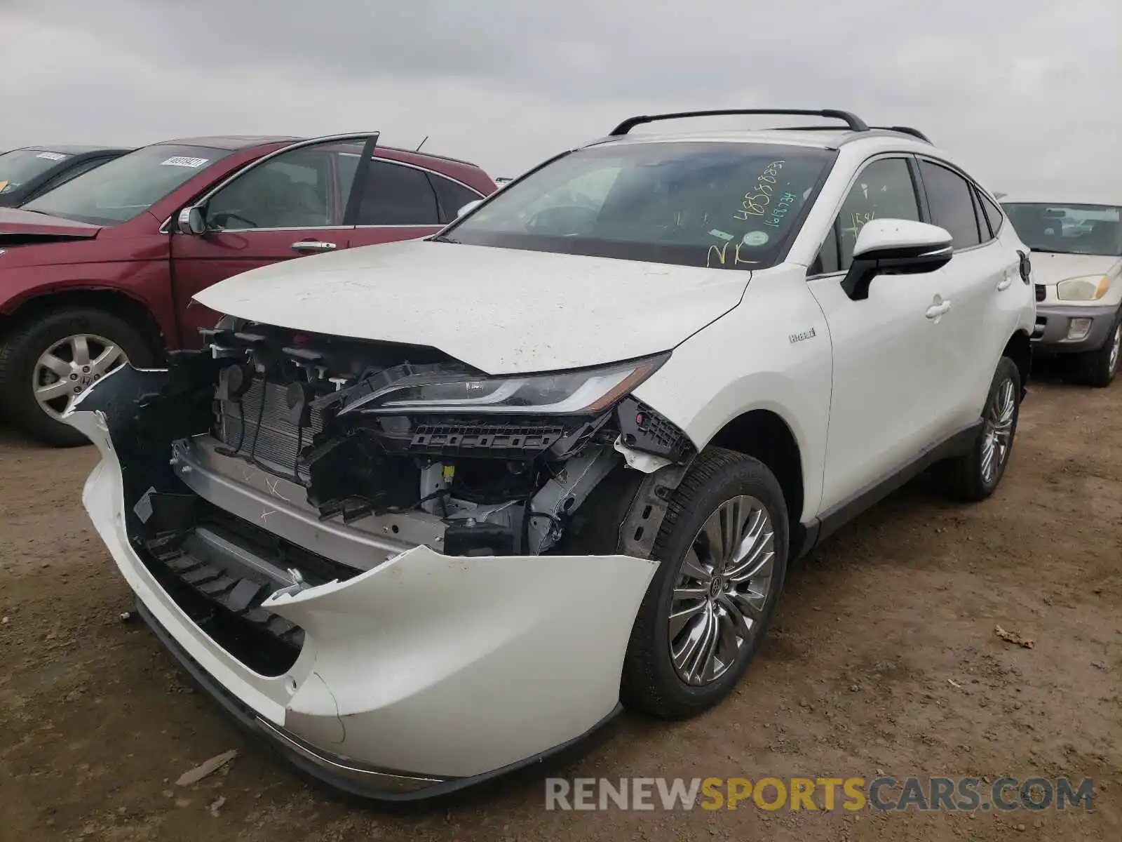 2 Photograph of a damaged car JTEAAAAH4MJ036703 TOYOTA VENZA 2021