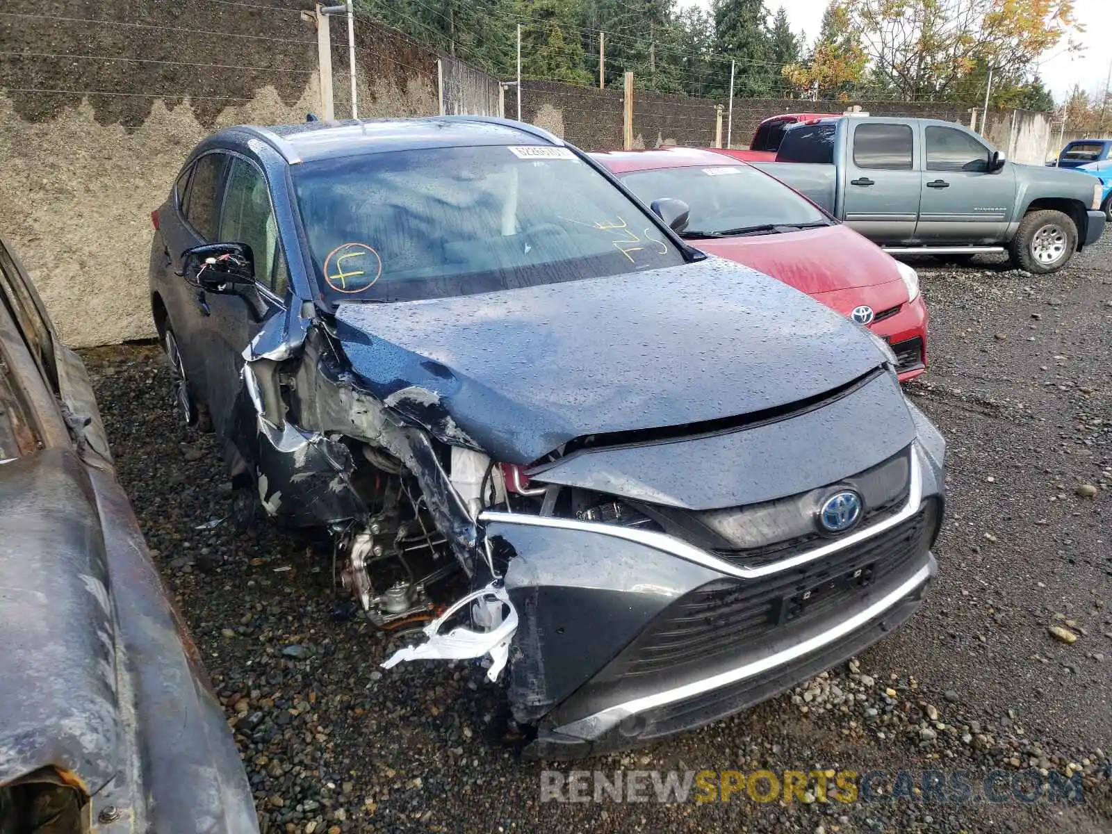 1 Photograph of a damaged car JTEAAAAH4MJ040167 TOYOTA VENZA 2021