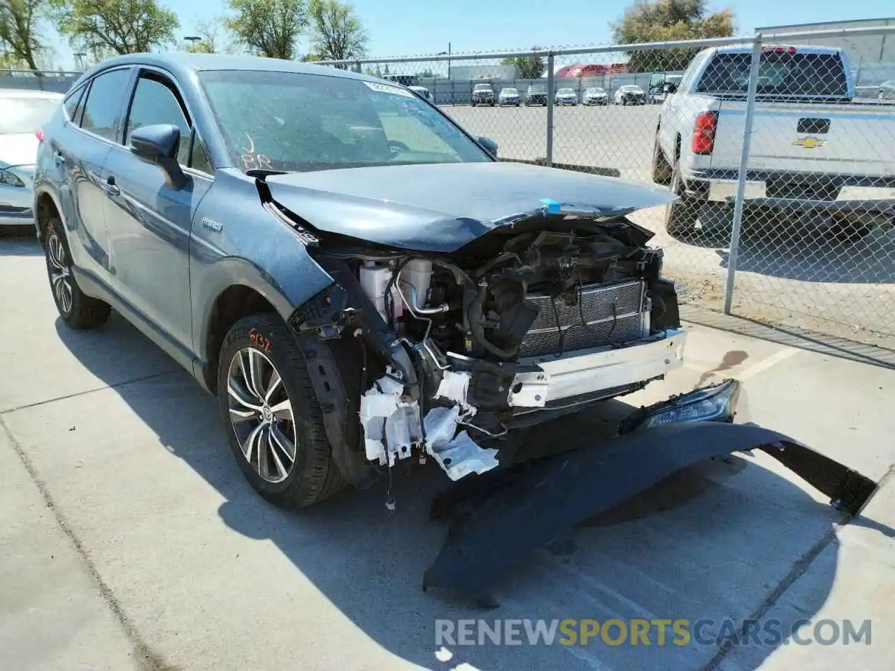 1 Photograph of a damaged car JTEAAAAH4MJ043974 TOYOTA VENZA 2021