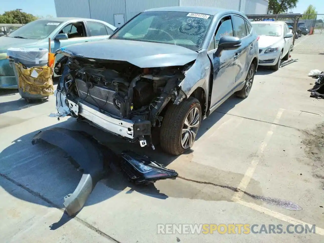 2 Photograph of a damaged car JTEAAAAH4MJ043974 TOYOTA VENZA 2021