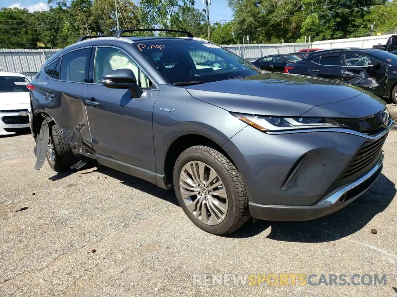 1 Photograph of a damaged car JTEAAAAH4MJ048110 TOYOTA VENZA 2021