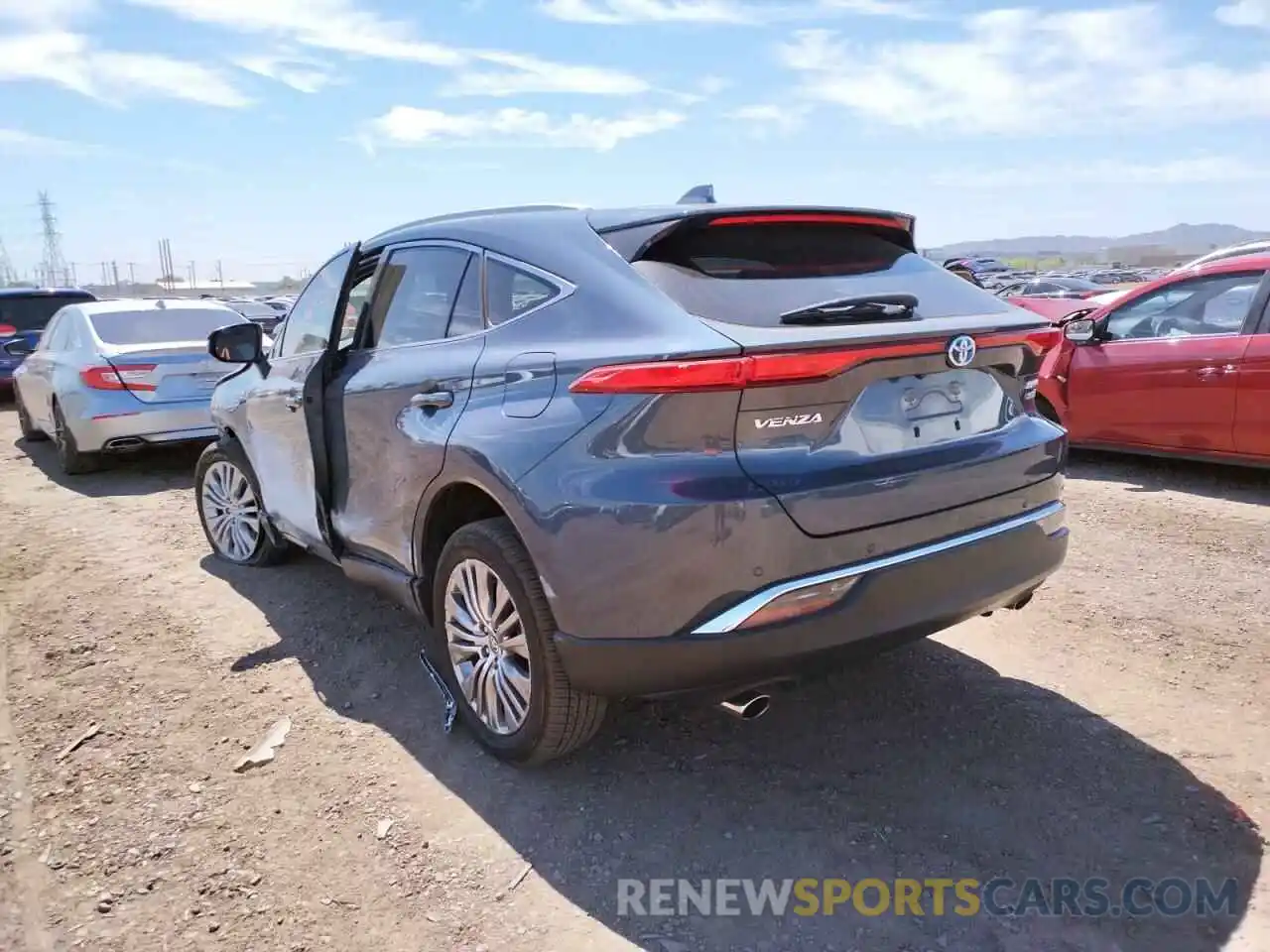 3 Photograph of a damaged car JTEAAAAH4MJ053856 TOYOTA VENZA 2021