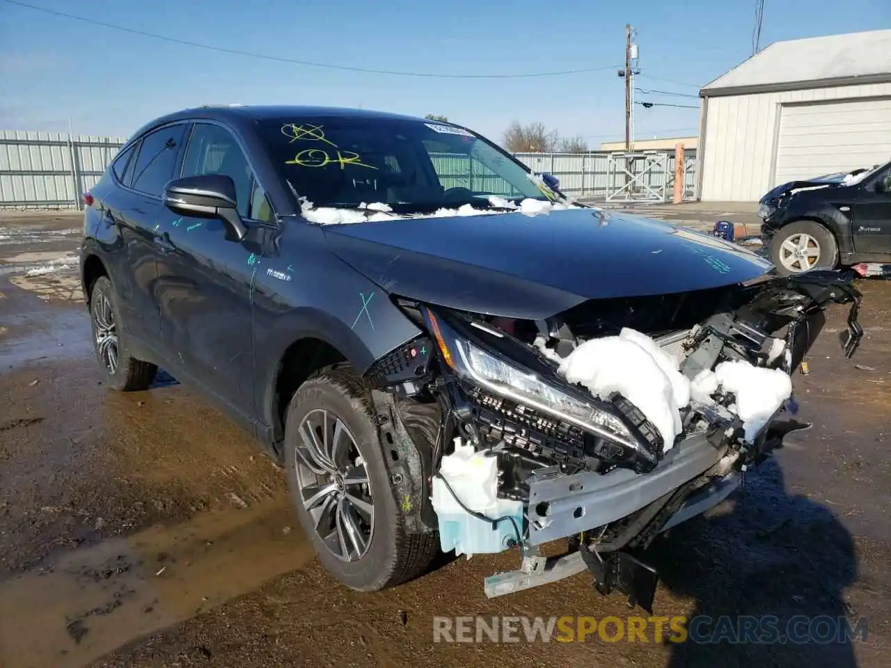 1 Photograph of a damaged car JTEAAAAH4MJ057051 TOYOTA VENZA 2021