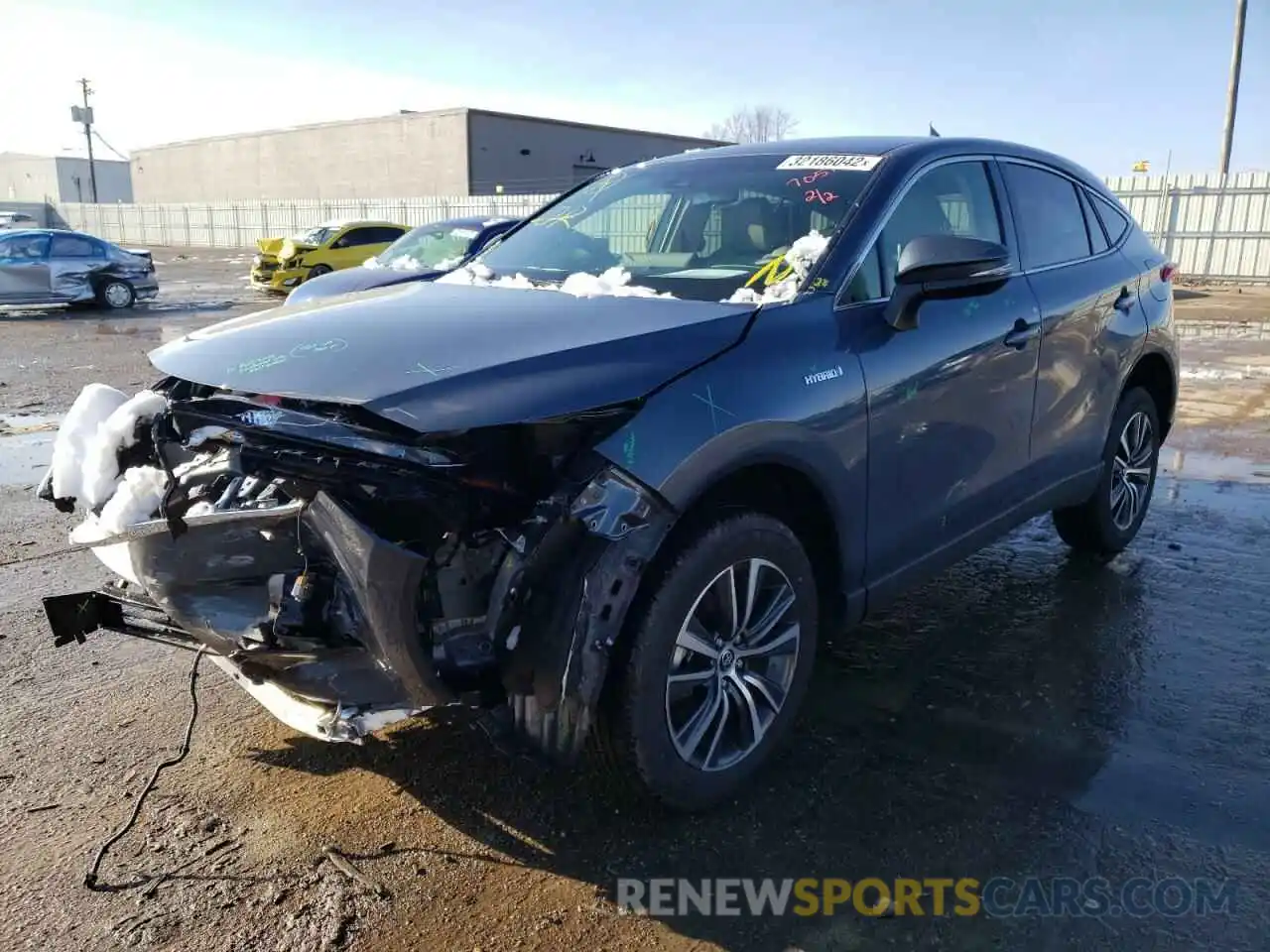 2 Photograph of a damaged car JTEAAAAH4MJ057051 TOYOTA VENZA 2021