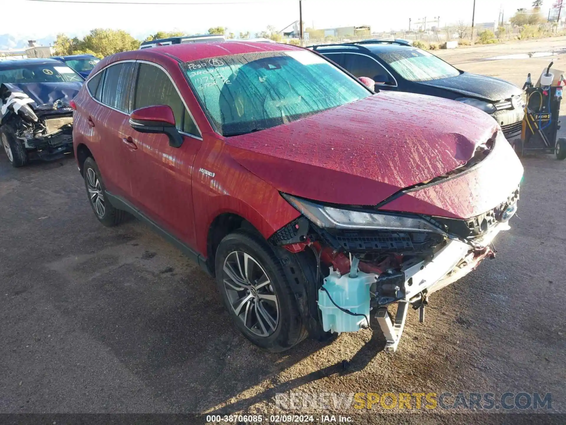 1 Photograph of a damaged car JTEAAAAH4MJ058295 TOYOTA VENZA 2021