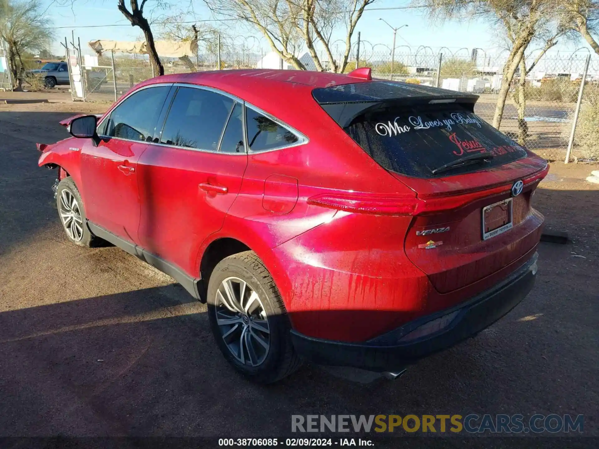 3 Photograph of a damaged car JTEAAAAH4MJ058295 TOYOTA VENZA 2021