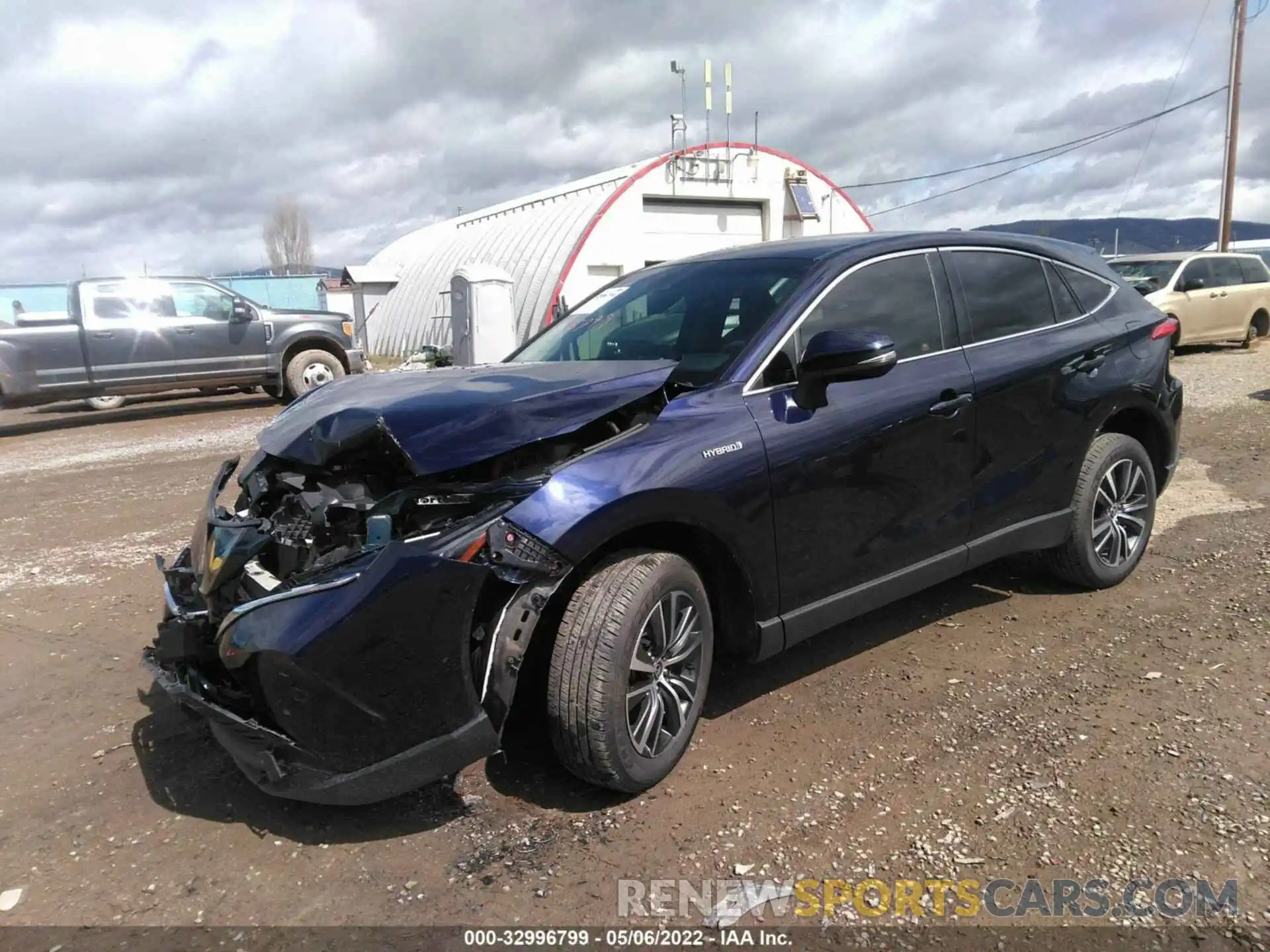 2 Photograph of a damaged car JTEAAAAH4MJ061519 TOYOTA VENZA 2021