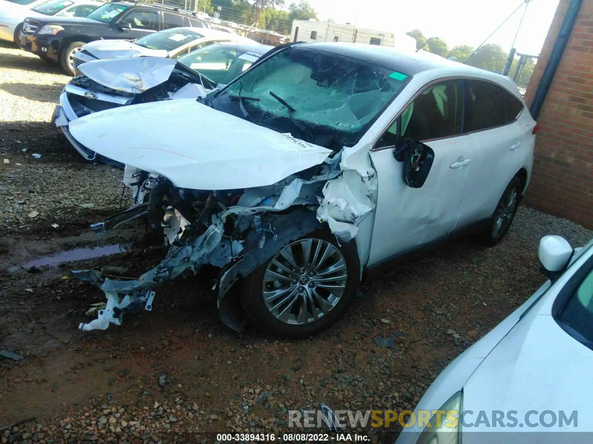 2 Photograph of a damaged car JTEAAAAH4MJ062668 TOYOTA VENZA 2021