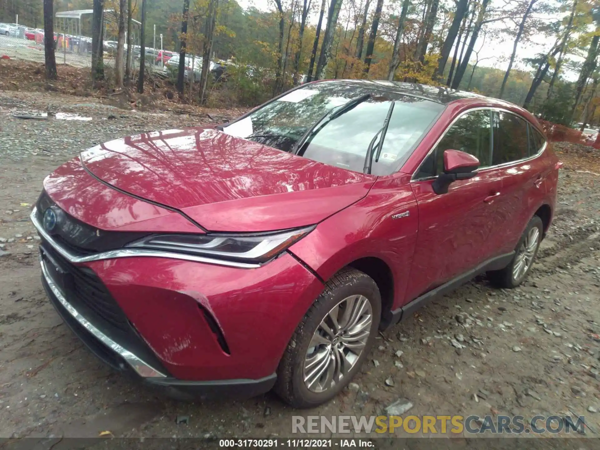 2 Photograph of a damaged car JTEAAAAH4MJ068129 TOYOTA VENZA 2021