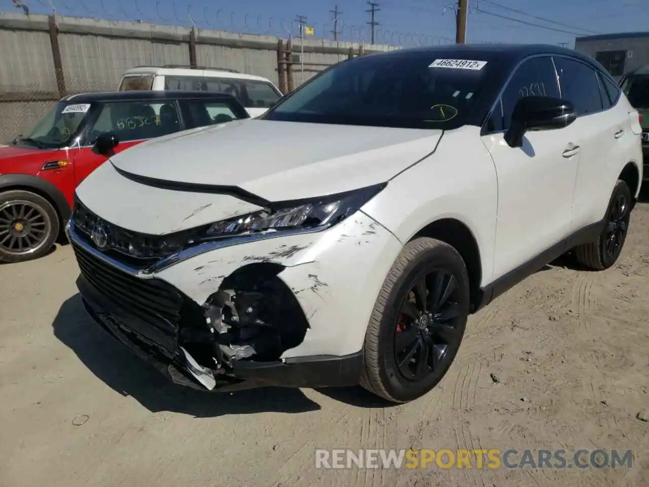 2 Photograph of a damaged car JTEAAAAH4MJ072701 TOYOTA VENZA 2021