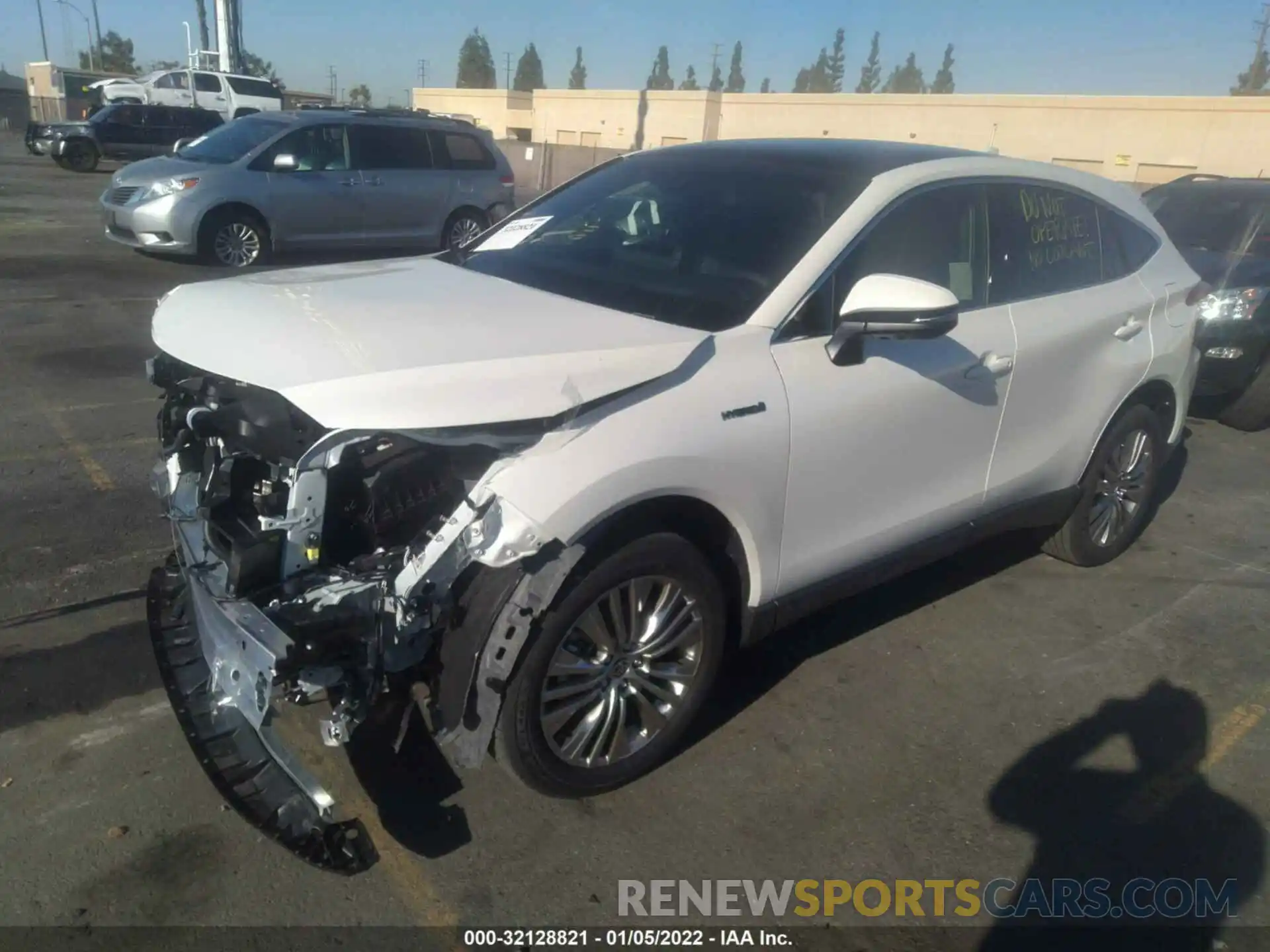 2 Photograph of a damaged car JTEAAAAH4MJ076537 TOYOTA VENZA 2021