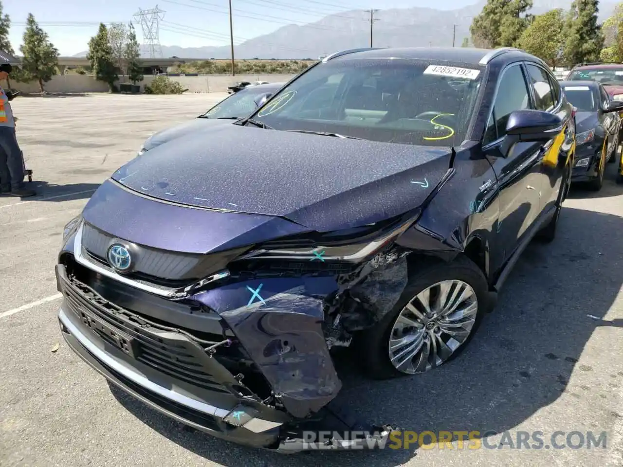 2 Photograph of a damaged car JTEAAAAH5MJ002754 TOYOTA VENZA 2021