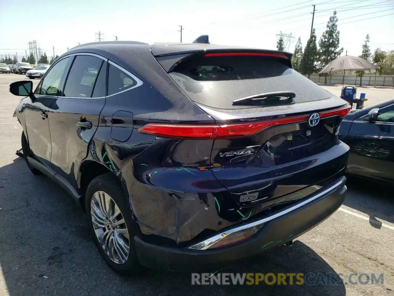 3 Photograph of a damaged car JTEAAAAH5MJ002754 TOYOTA VENZA 2021