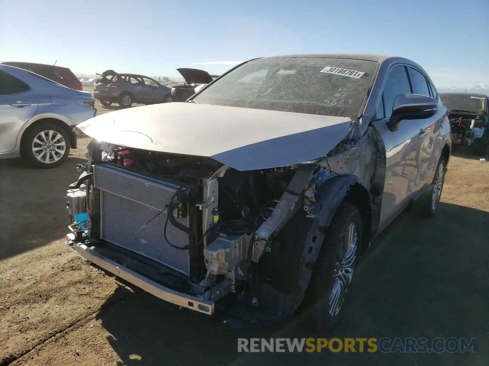 2 Photograph of a damaged car JTEAAAAH5MJ004617 TOYOTA VENZA 2021