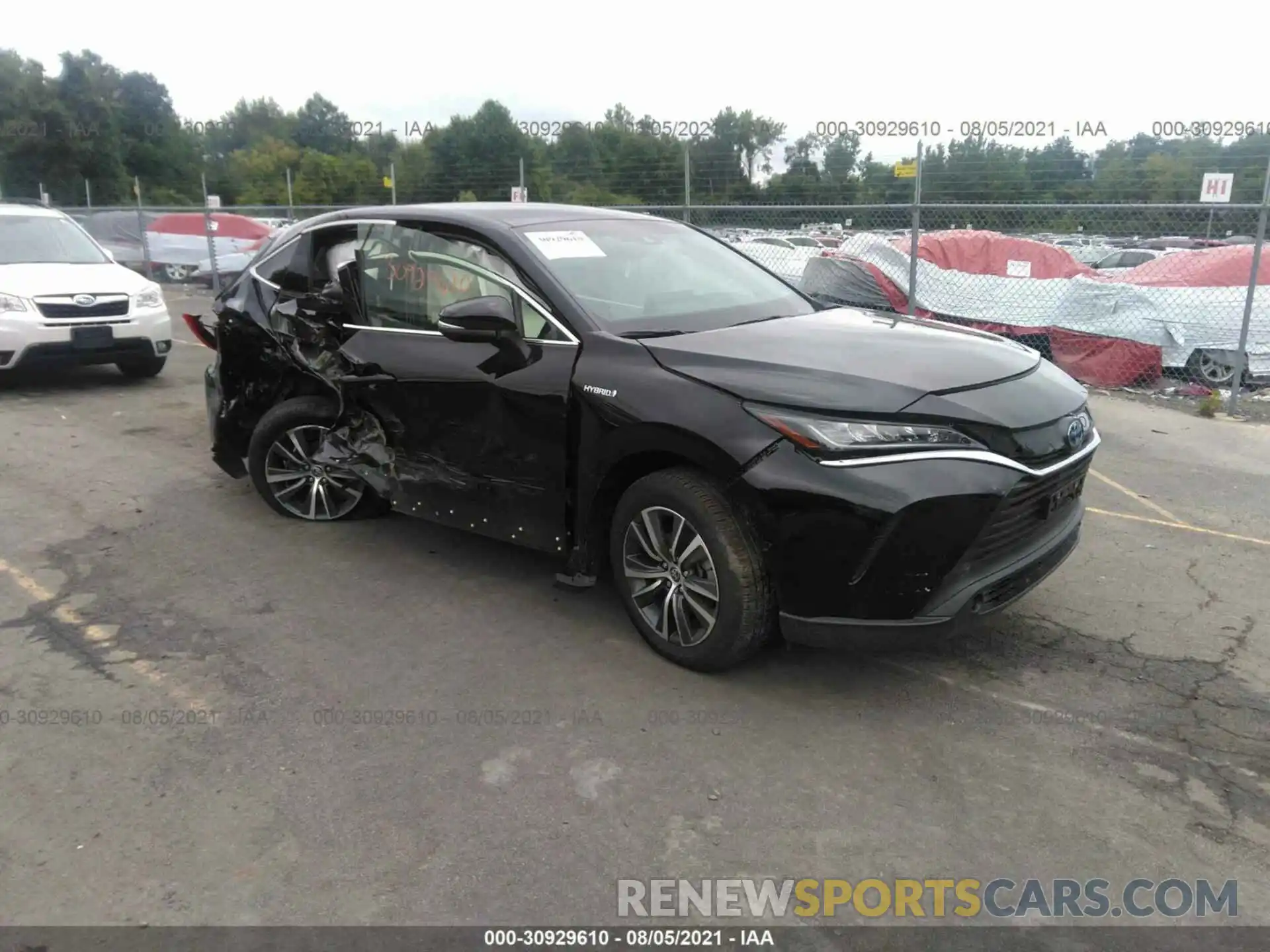 1 Photograph of a damaged car JTEAAAAH5MJ006979 TOYOTA VENZA 2021