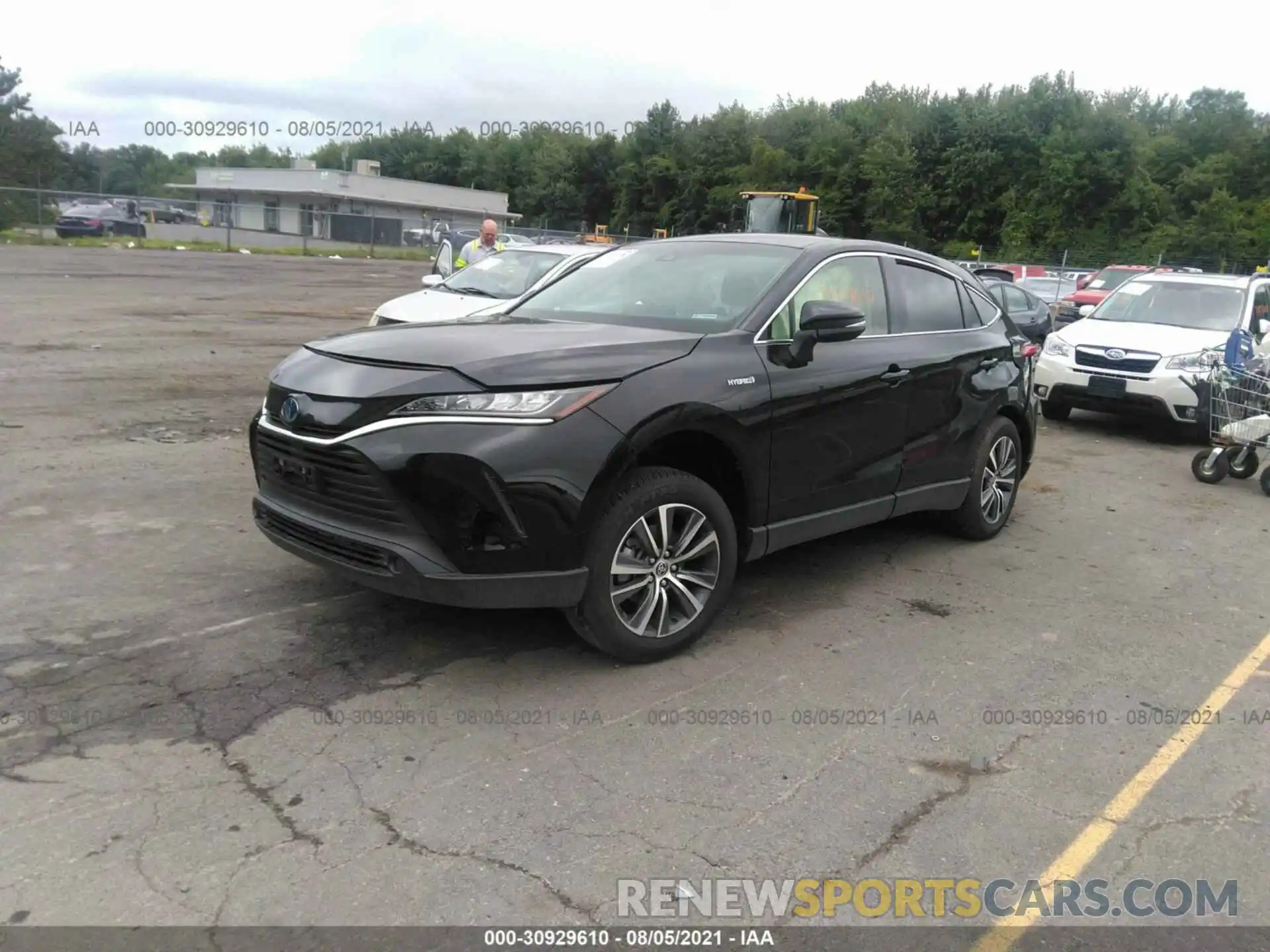 2 Photograph of a damaged car JTEAAAAH5MJ006979 TOYOTA VENZA 2021