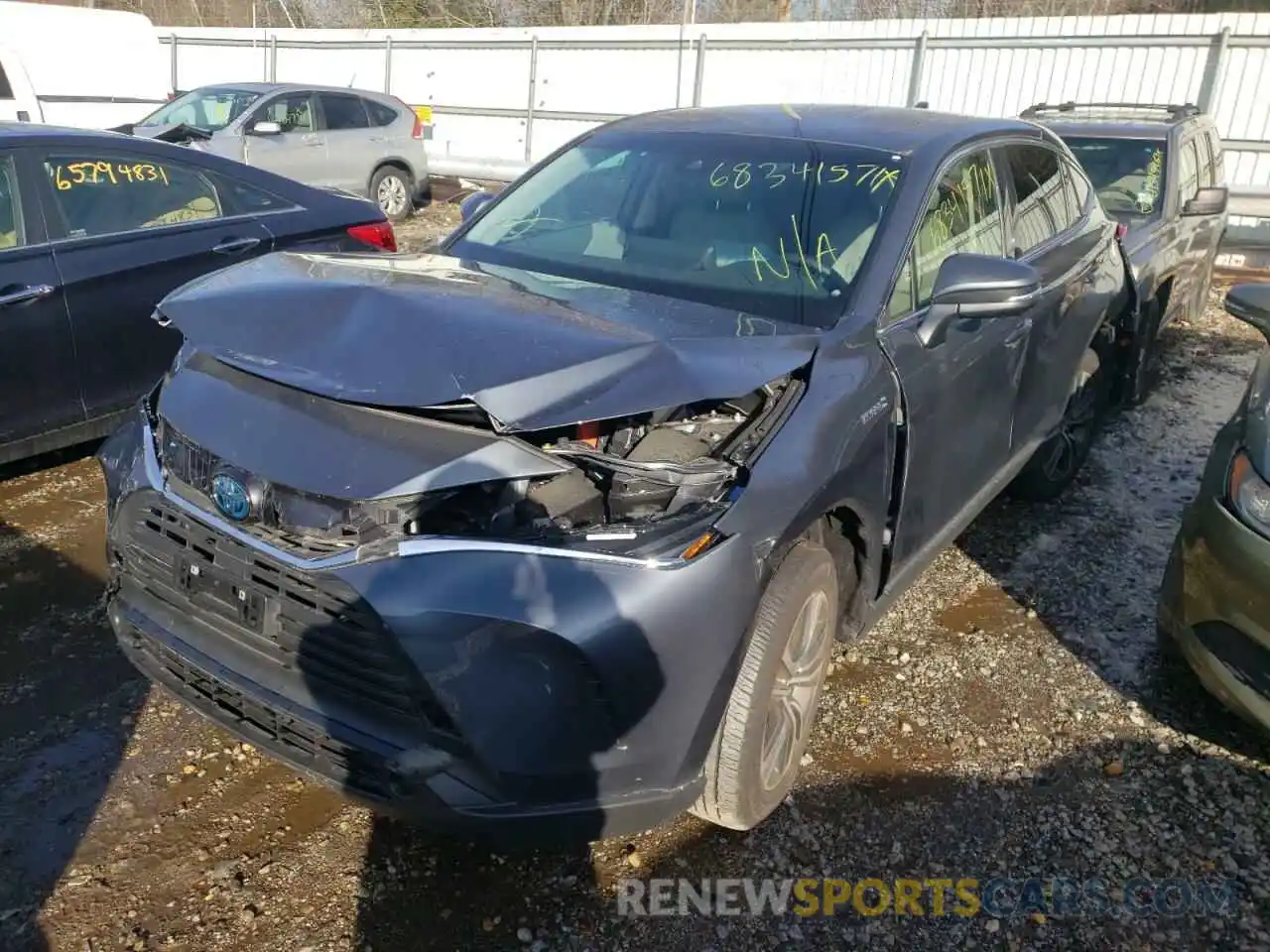 2 Photograph of a damaged car JTEAAAAH5MJ007310 TOYOTA VENZA 2021