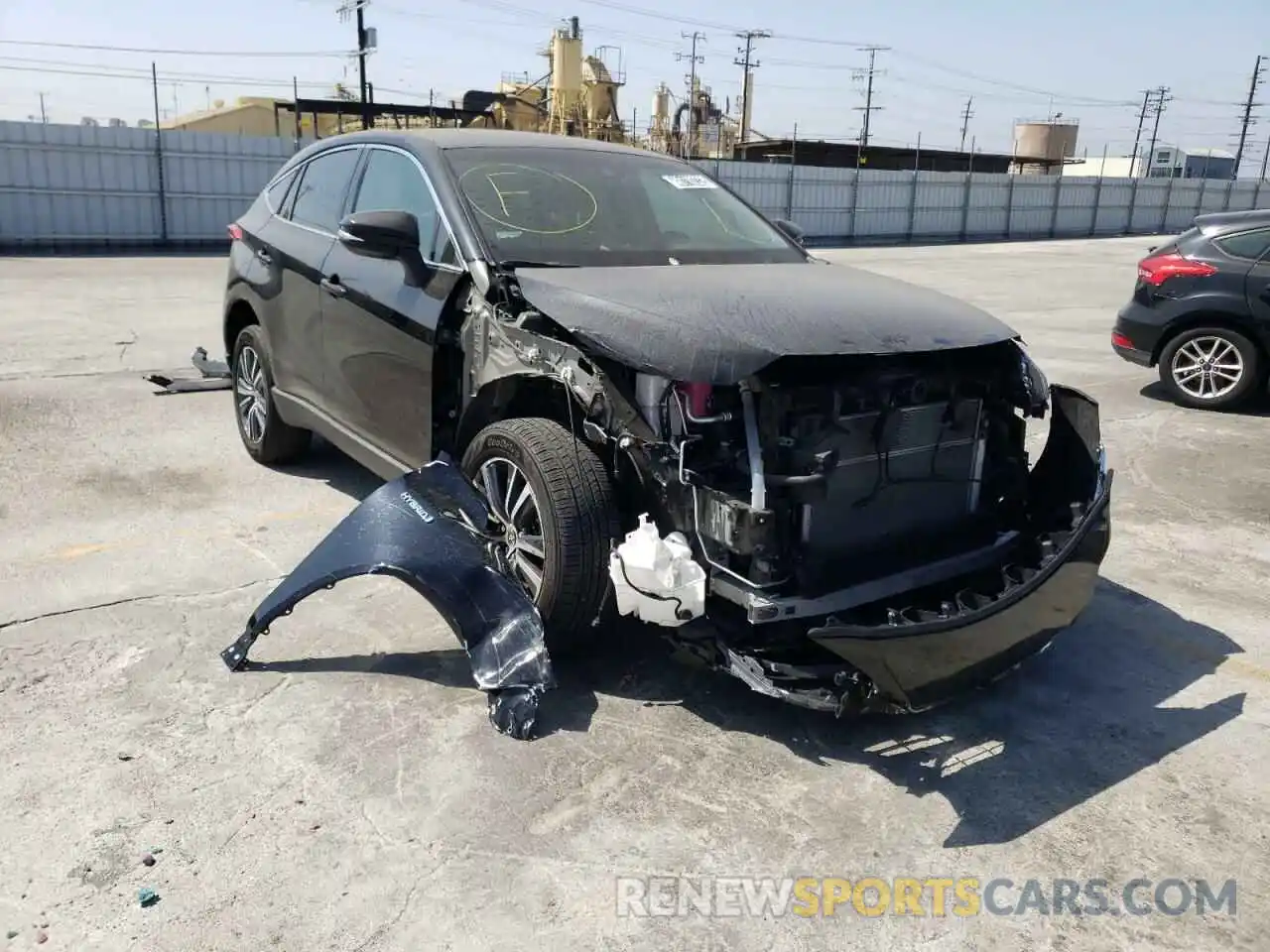 1 Photograph of a damaged car JTEAAAAH5MJ012586 TOYOTA VENZA 2021