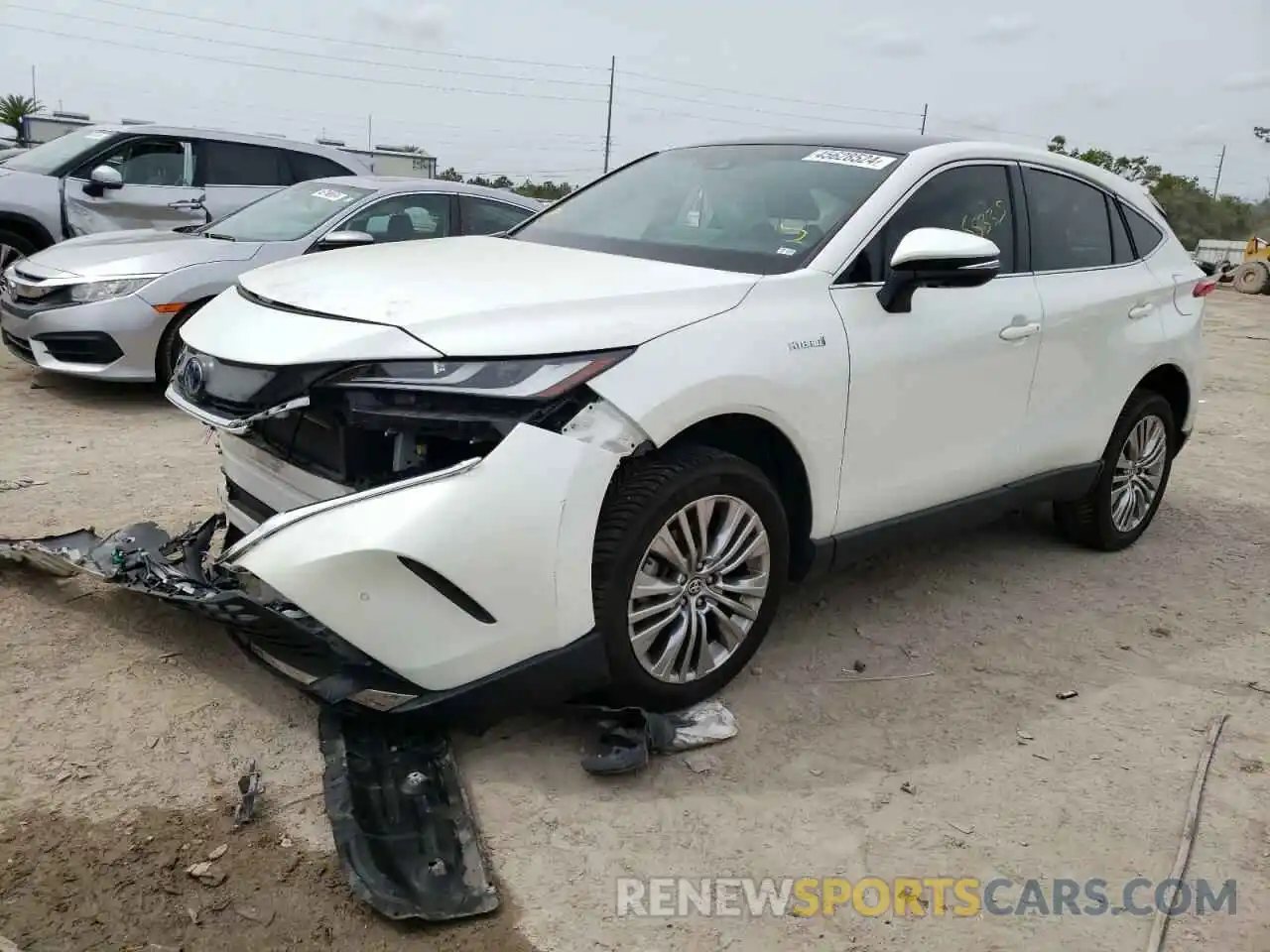 1 Photograph of a damaged car JTEAAAAH5MJ017707 TOYOTA VENZA 2021