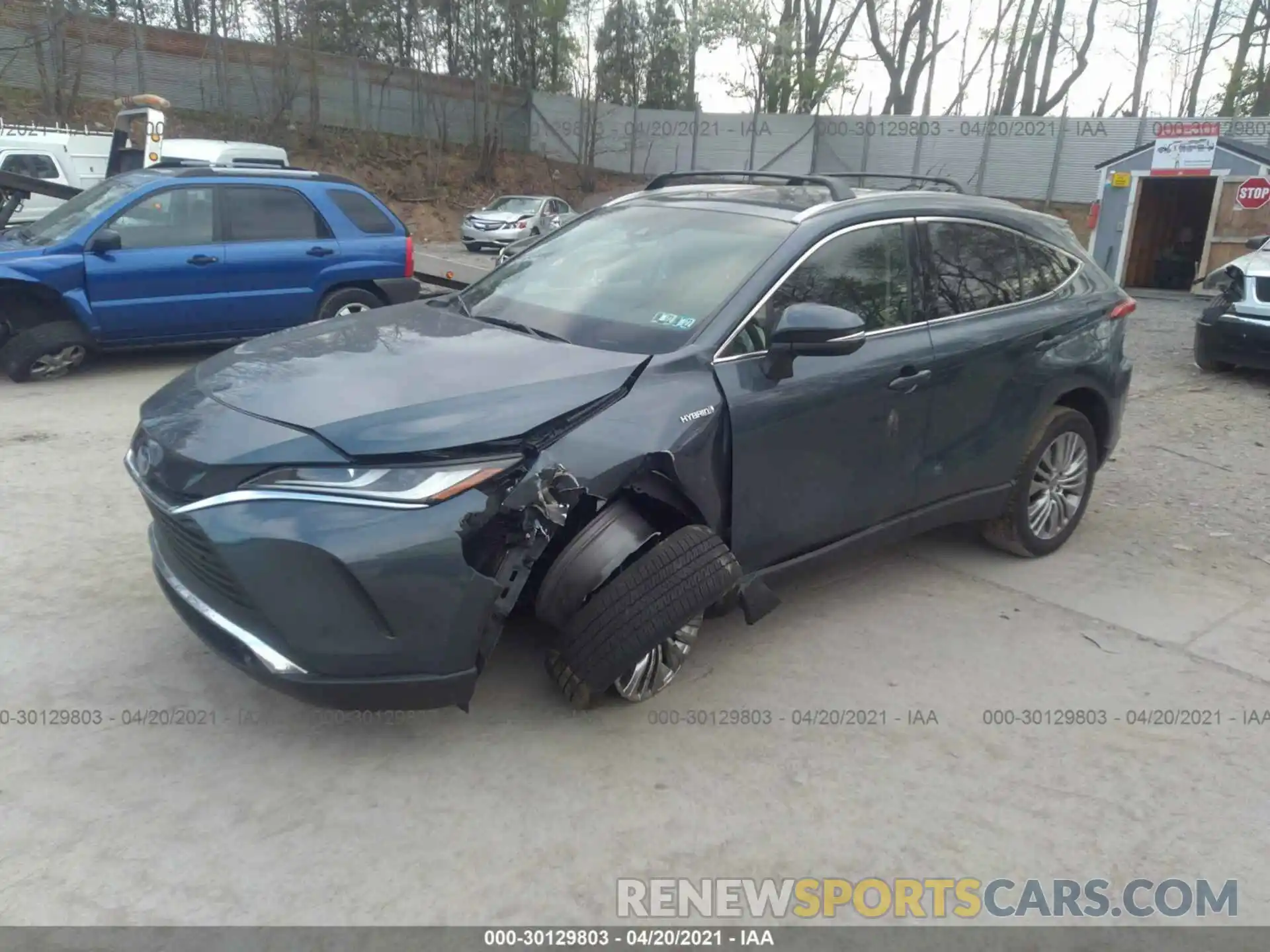 2 Photograph of a damaged car JTEAAAAH5MJ024883 TOYOTA VENZA 2021