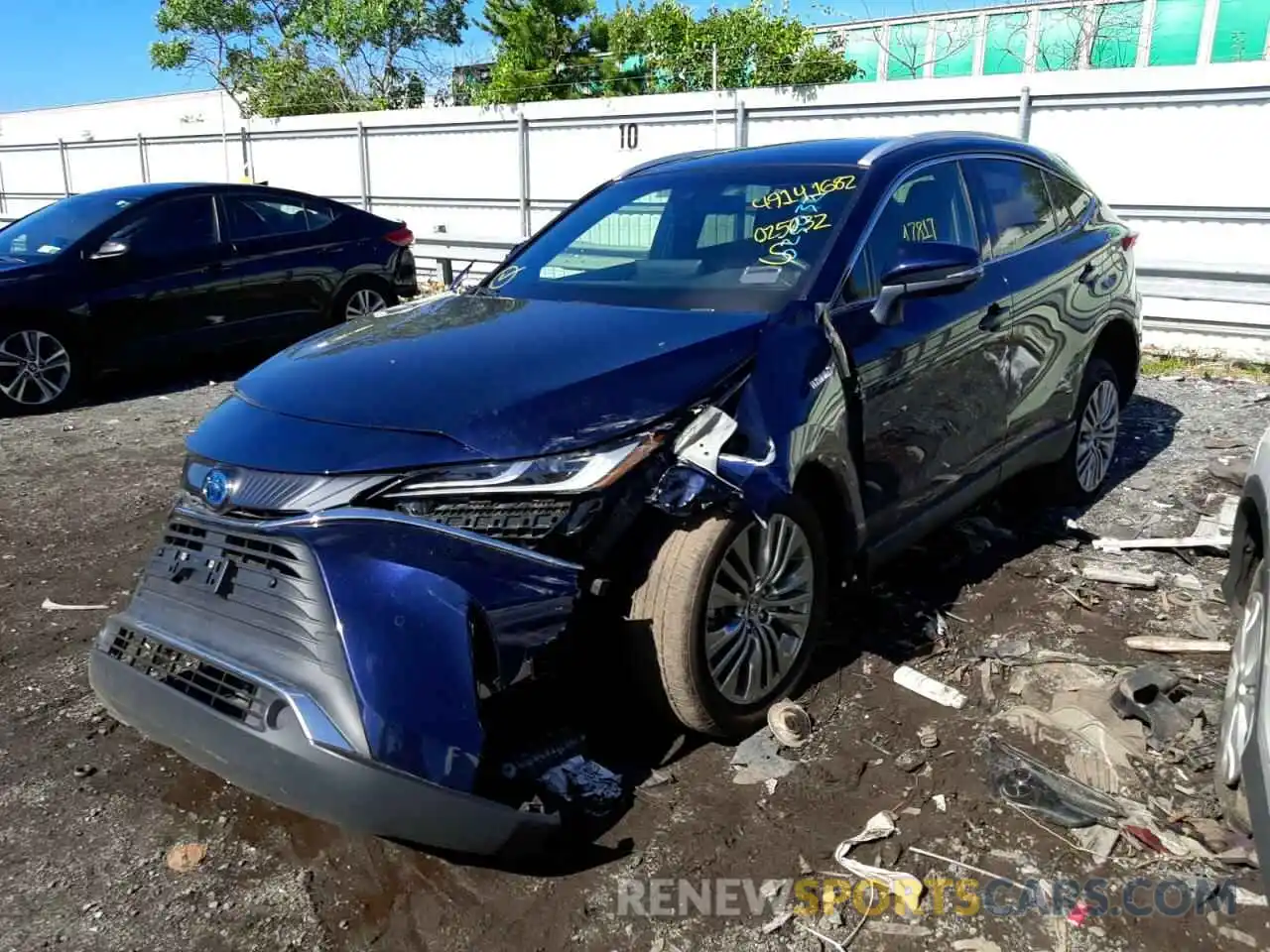 2 Photograph of a damaged car JTEAAAAH5MJ025032 TOYOTA VENZA 2021