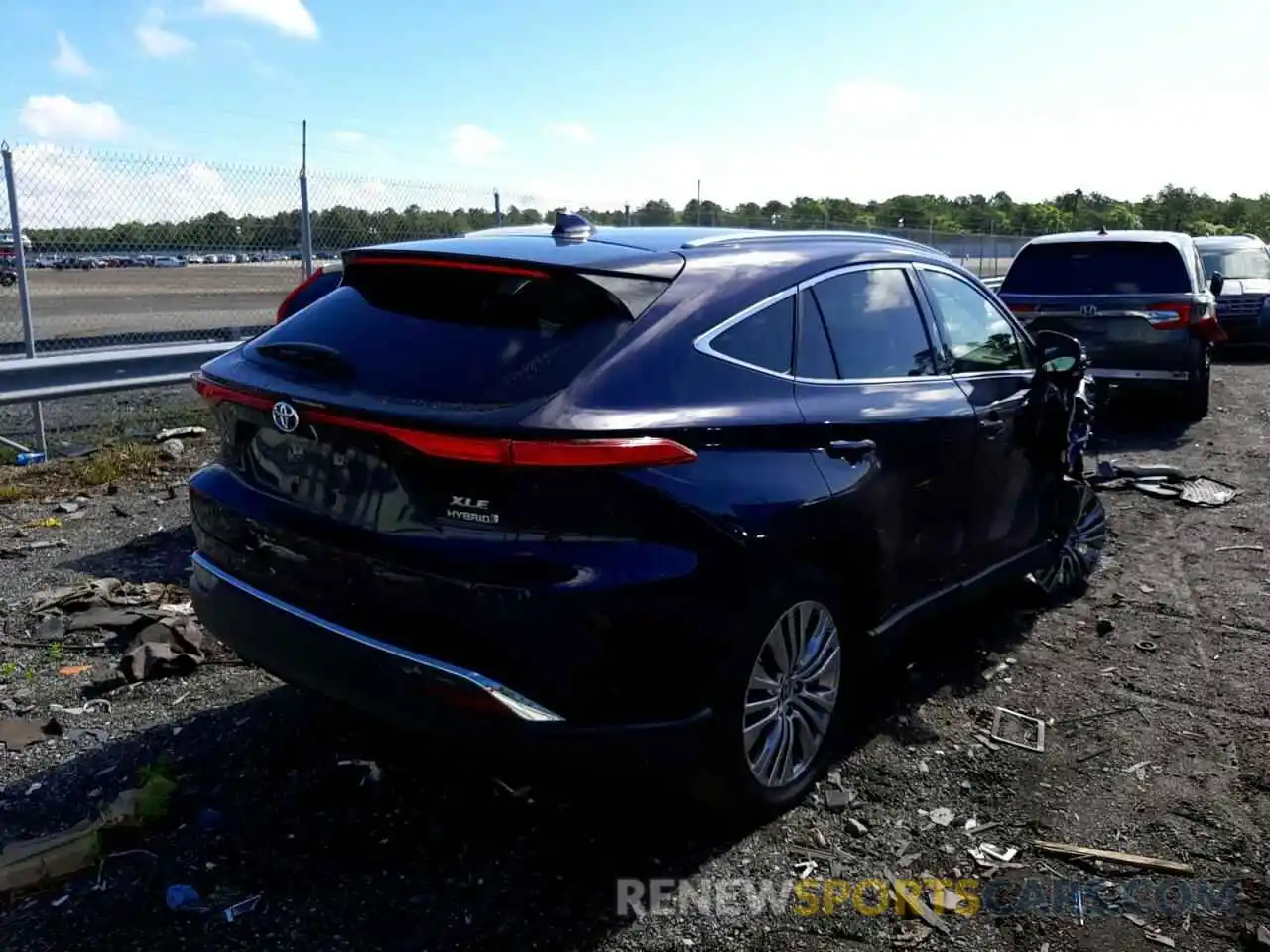 4 Photograph of a damaged car JTEAAAAH5MJ025032 TOYOTA VENZA 2021