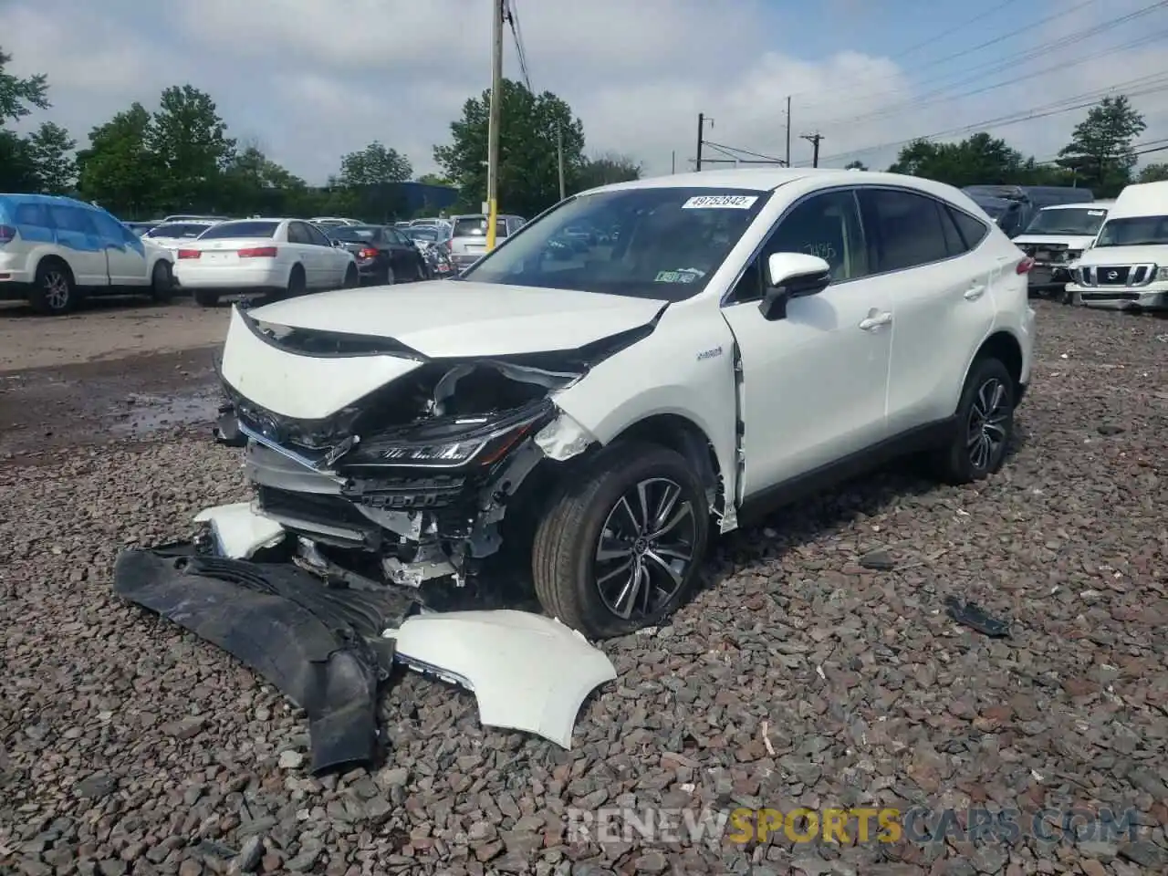 2 Photograph of a damaged car JTEAAAAH5MJ026696 TOYOTA VENZA 2021