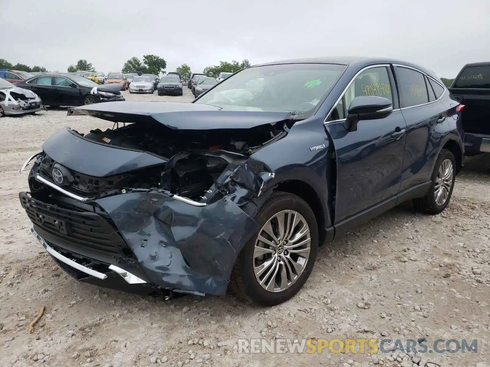 2 Photograph of a damaged car JTEAAAAH5MJ027654 TOYOTA VENZA 2021