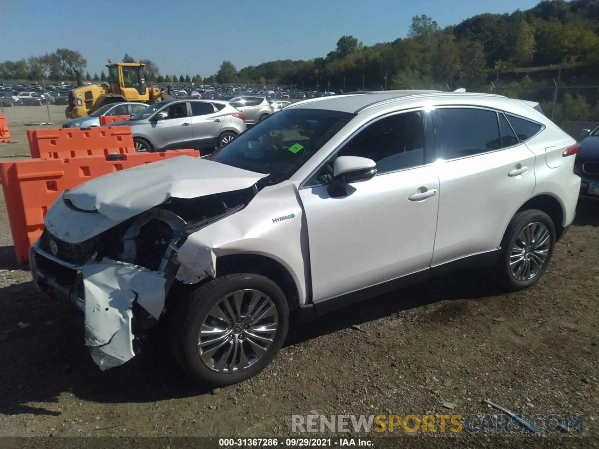 2 Photograph of a damaged car JTEAAAAH5MJ027766 TOYOTA VENZA 2021