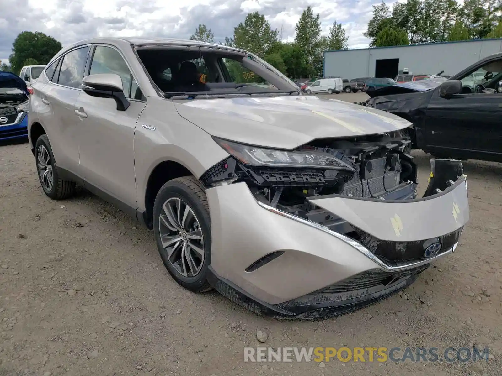 1 Photograph of a damaged car JTEAAAAH5MJ028495 TOYOTA VENZA 2021